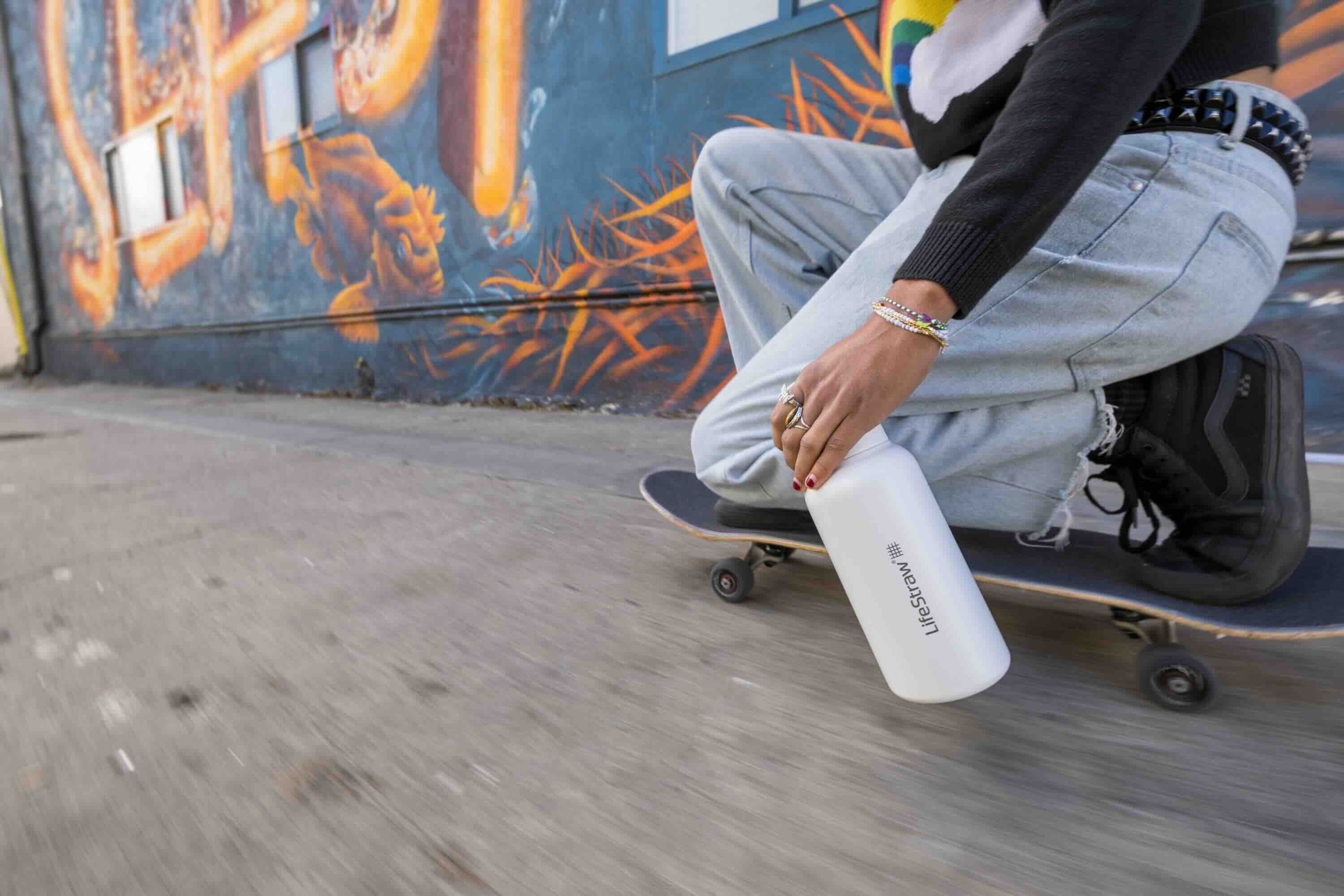 LifeStraw Go Steel 1-Liter (cactus green)