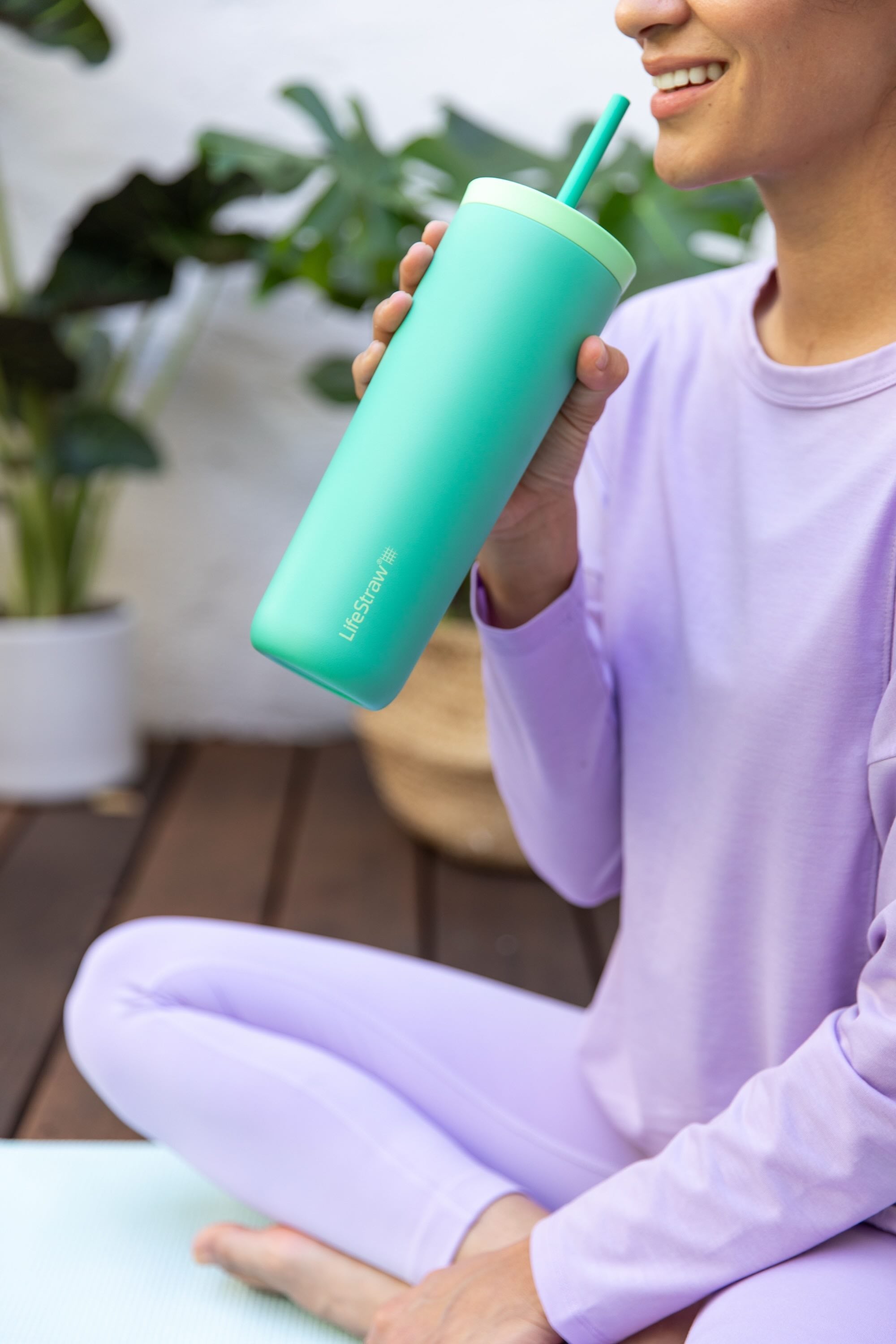 LifeStraw Go Steel Tumbler 500ml (cactus green)