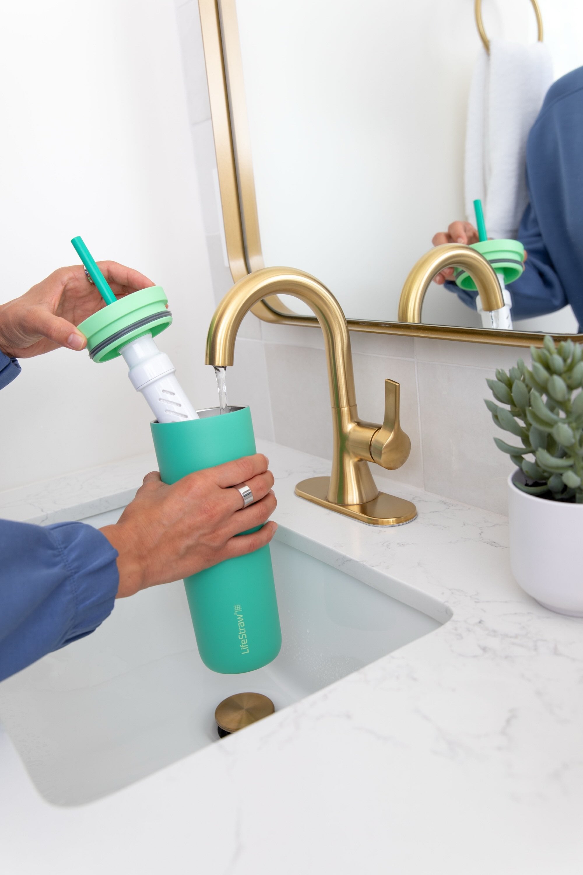 LifeStraw Go Steel Tumbler 500ml (icelandic blue)