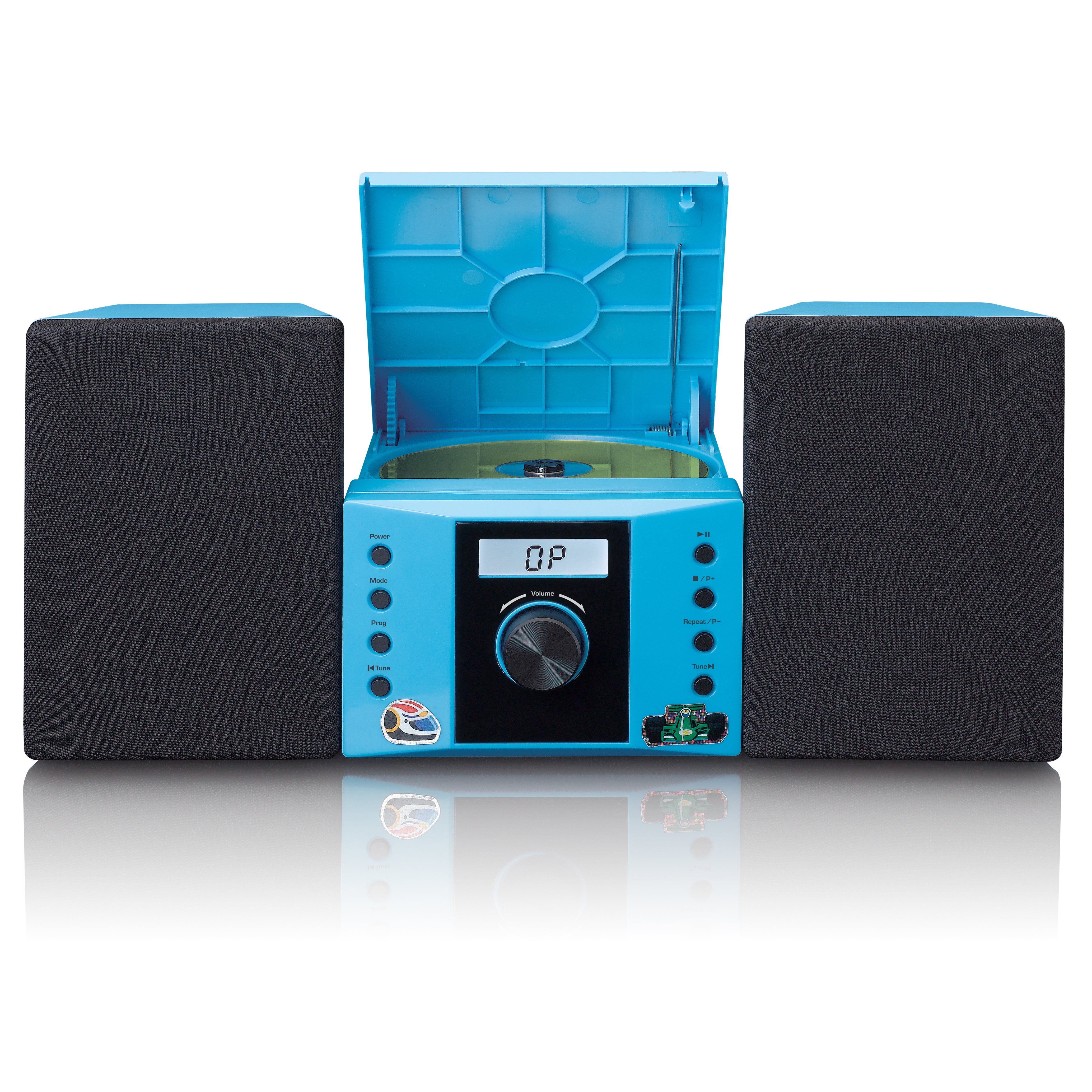 Stereoanlage mit FM-Radio und CD-Player Blau
