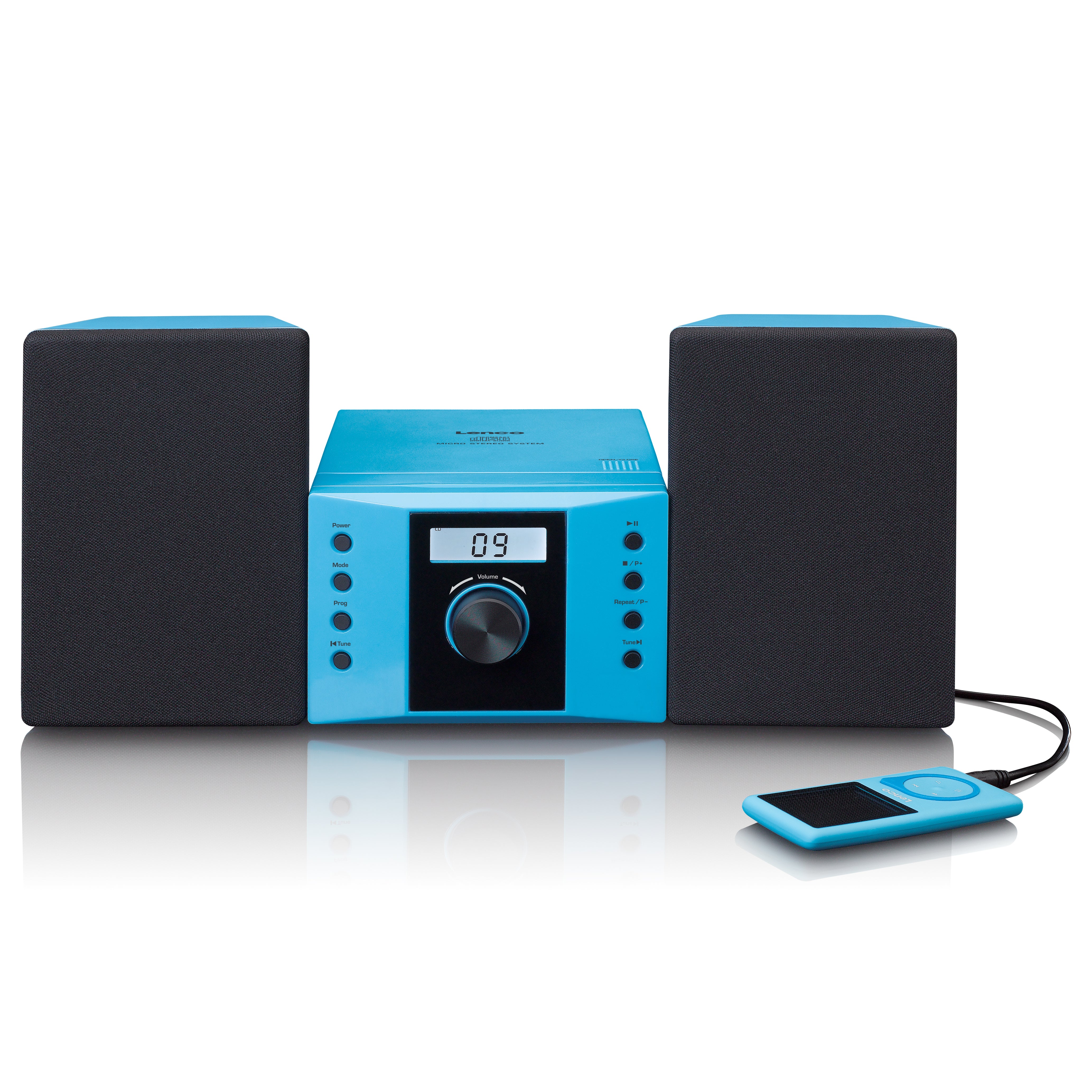 Stereoanlage mit FM-Radio und CD-Player Blau