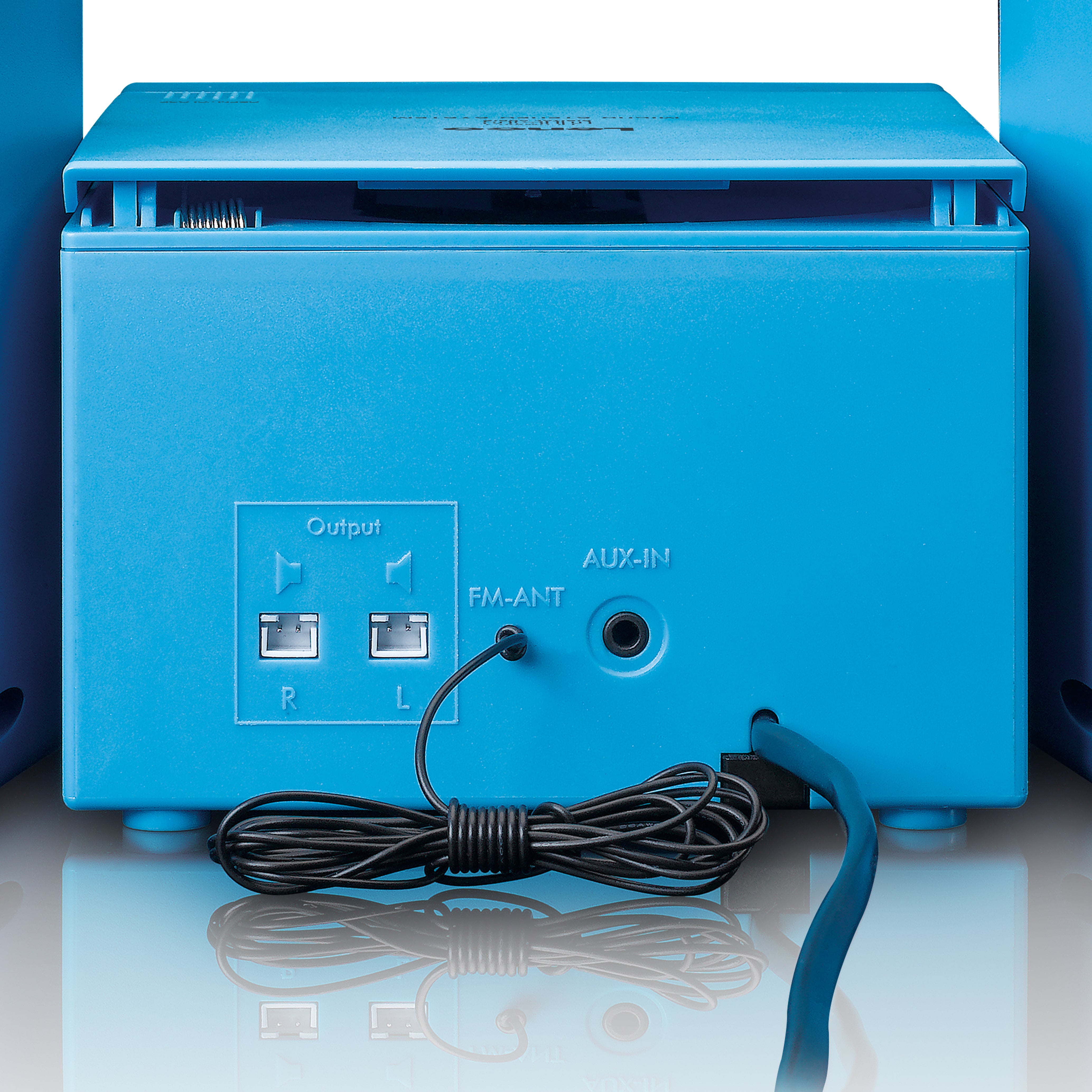 Stereoanlage mit FM-Radio und CD-Player Blau