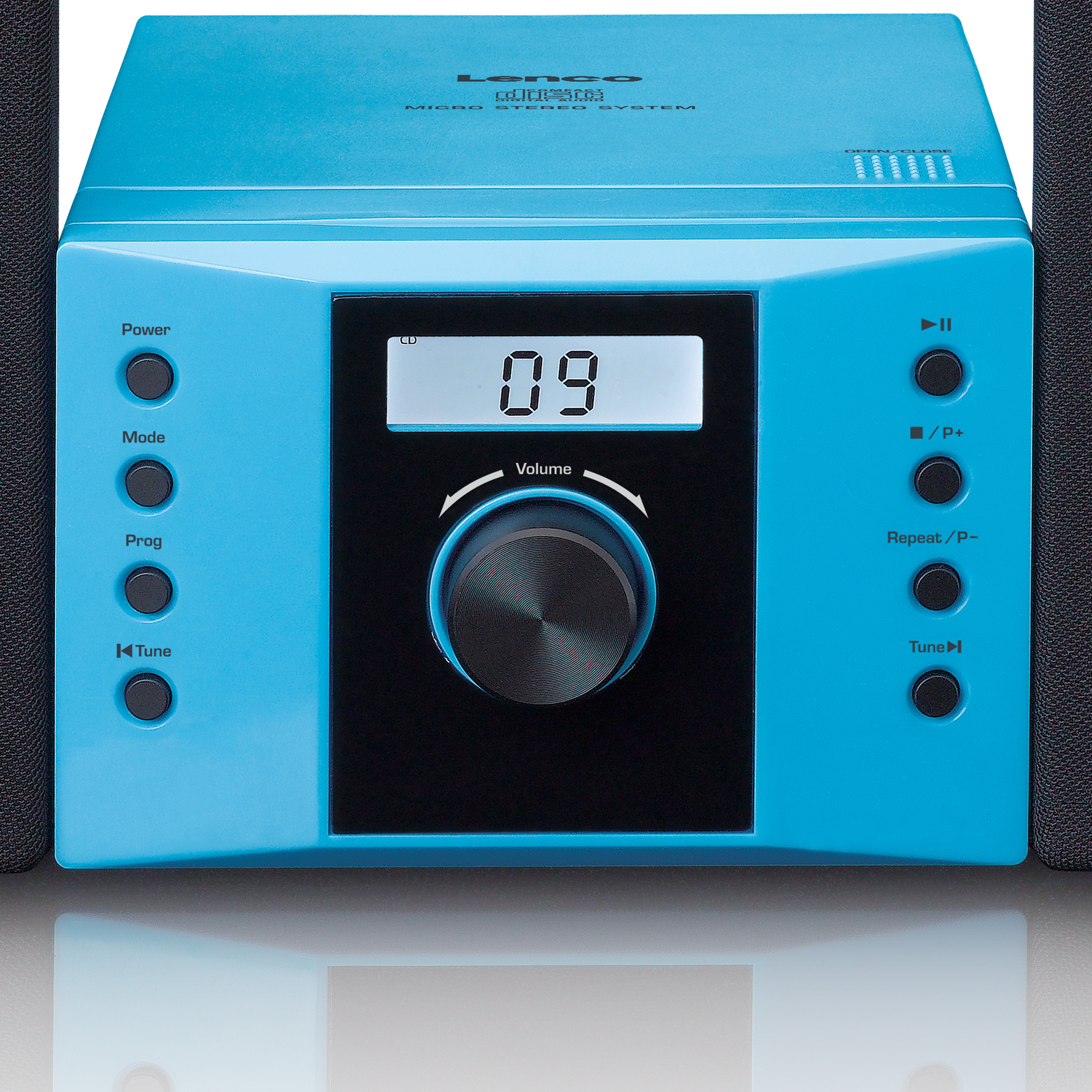 Stereoanlage mit FM-Radio und CD-Player Blau