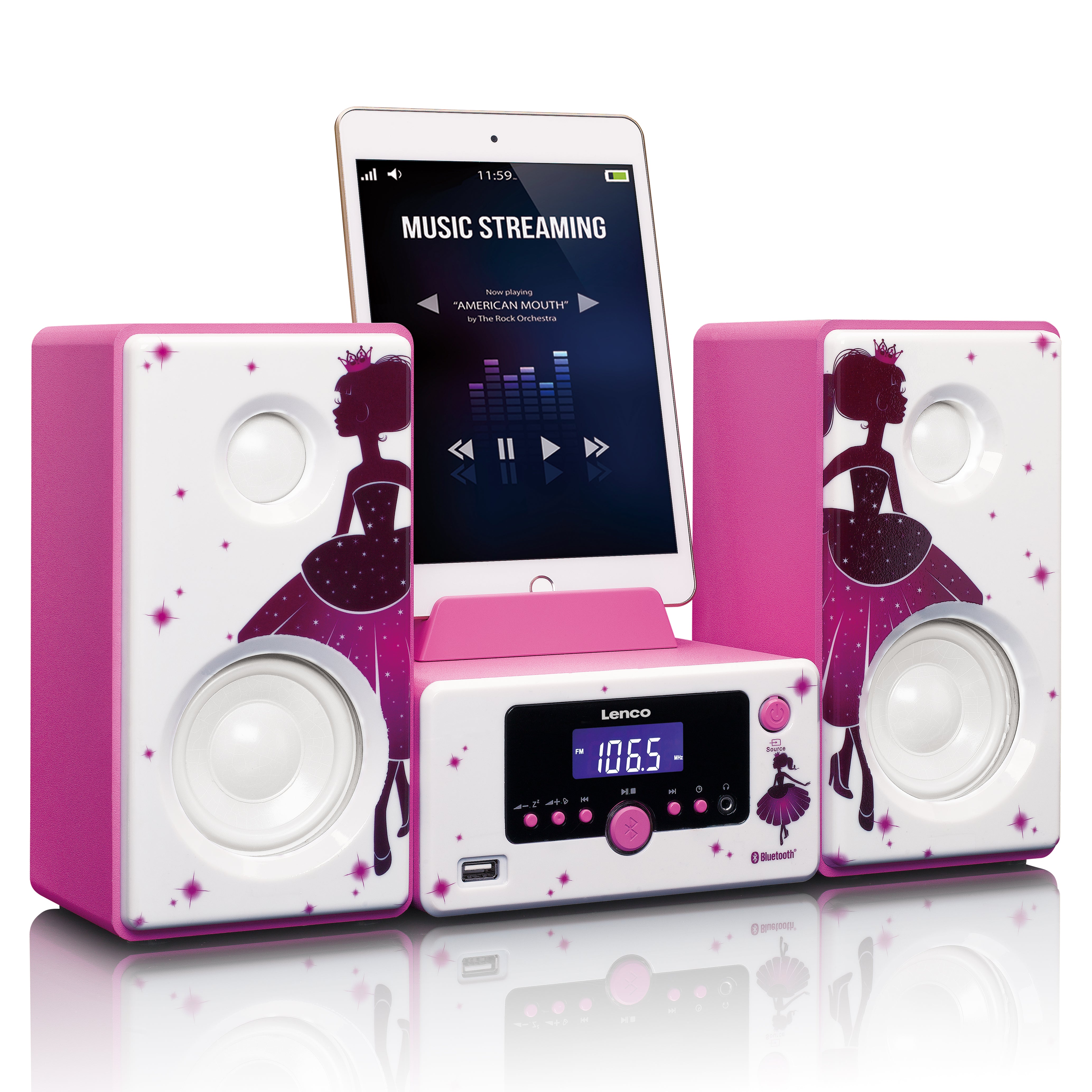 Micro-Set Wecker Bluetooth® FM Radio USB Aux-in Princess