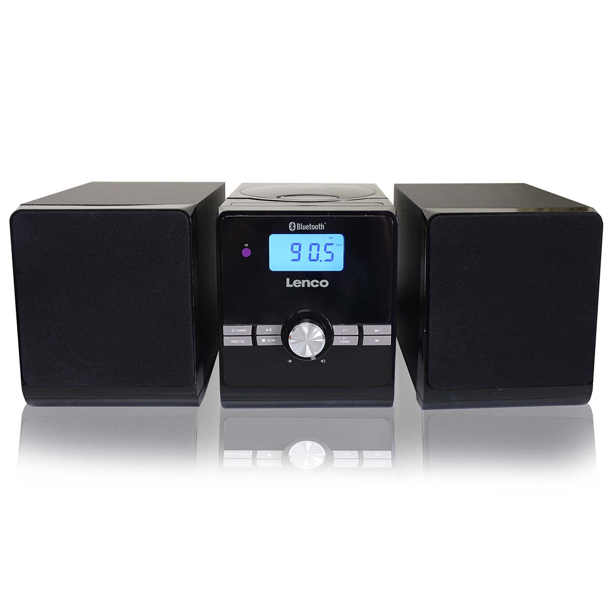 Micro-Set mit CD/MP3 Bluetooth USB-Fernbedienung Schwarz