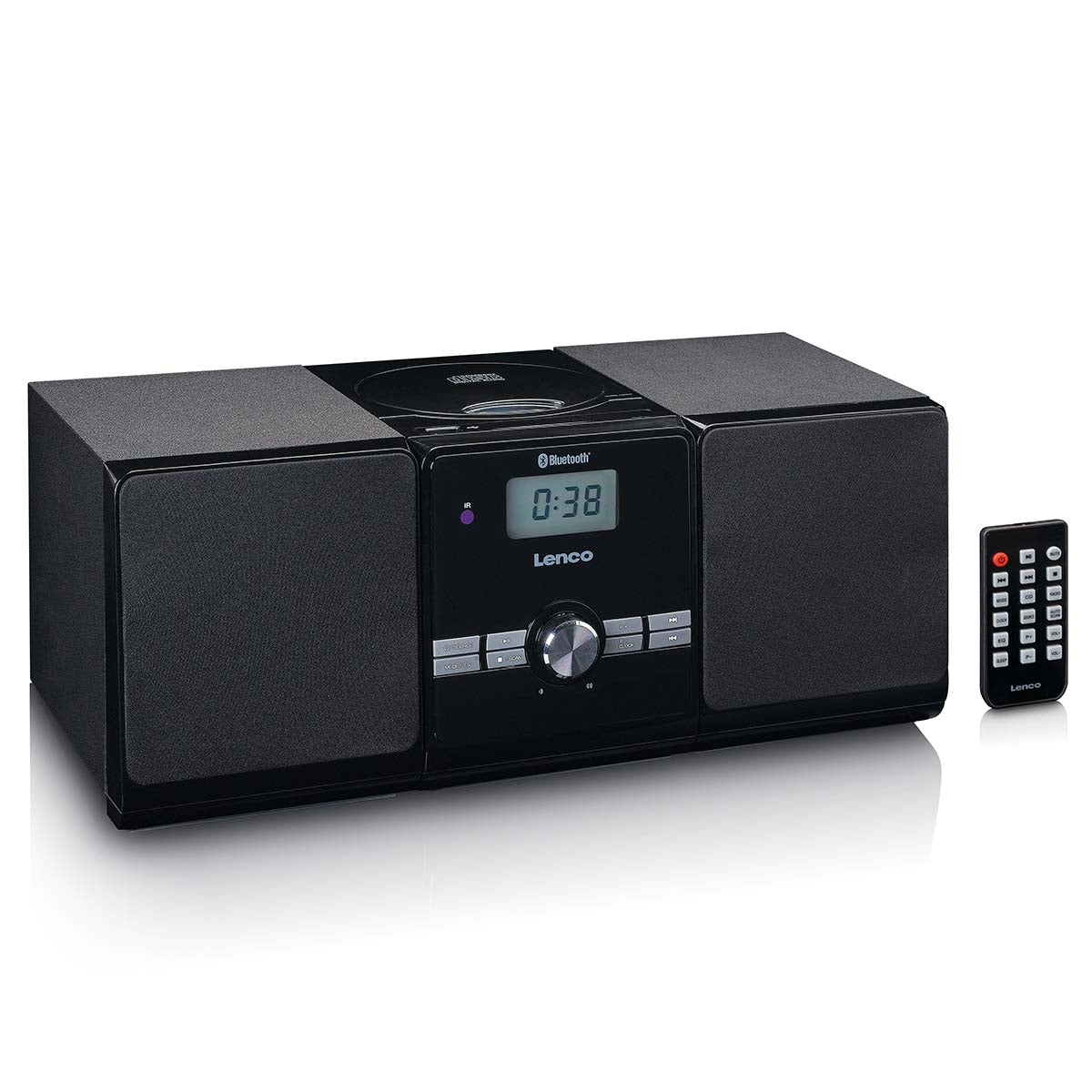Micro-Set mit CD/MP3 Bluetooth USB-Fernbedienung Schwarz