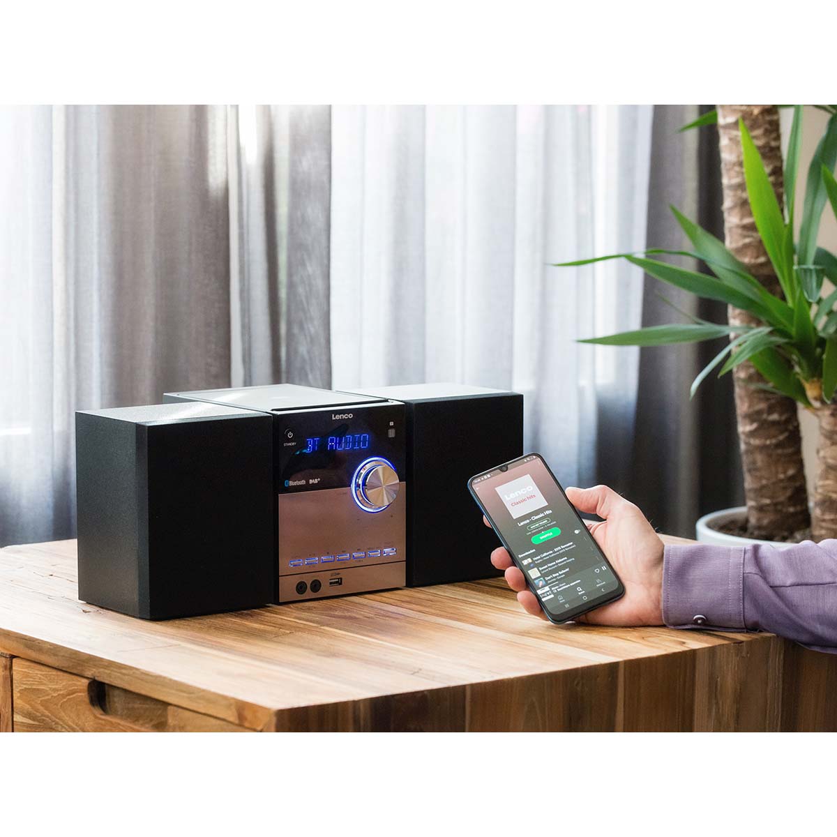 Micro-Set mit DAB+/FM/CD/Bluetooth® & USB-Player - Schwarz