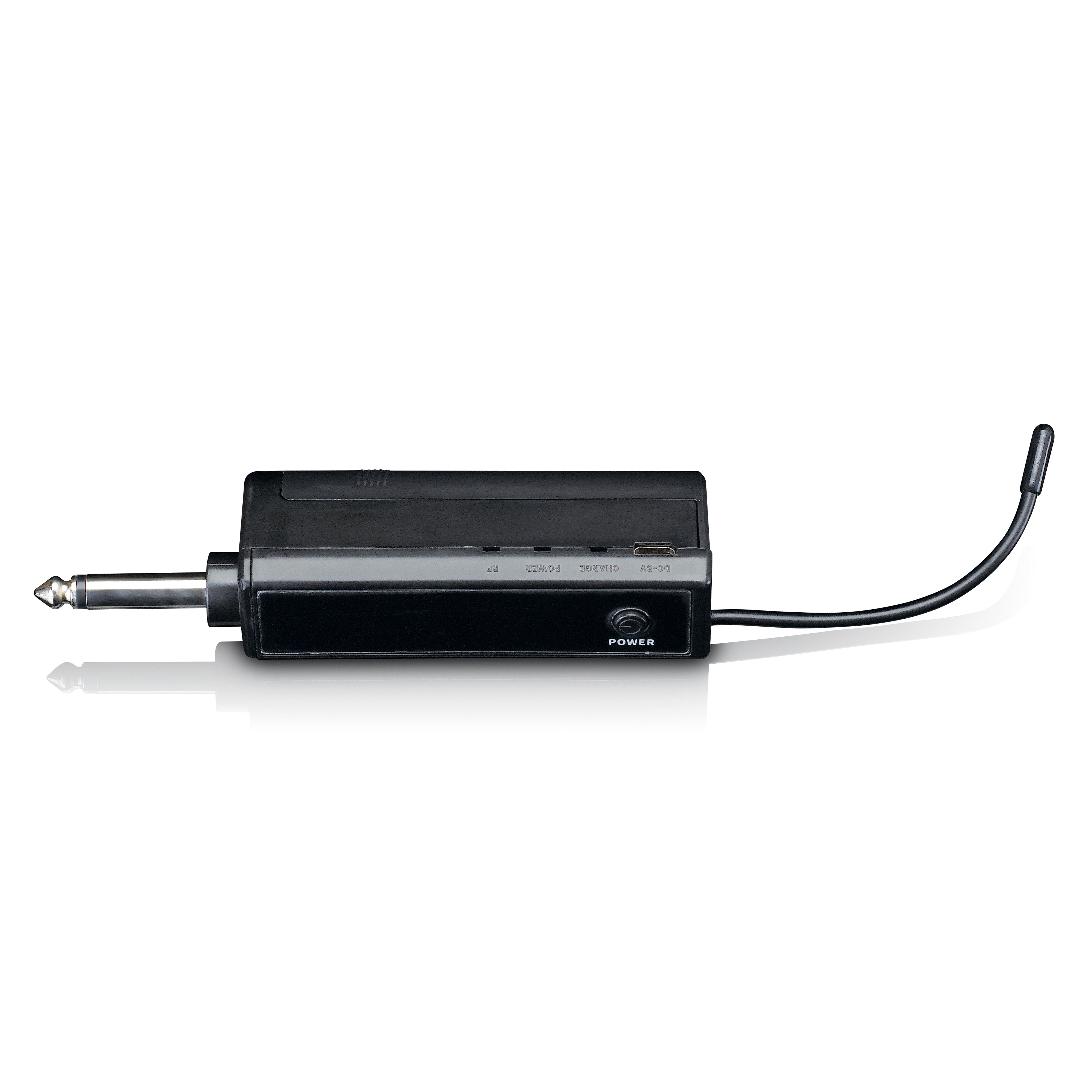 Set aus 2 drahtlosen Mikrofonen mit tragbarem, batteriebetriebenem Empfänger