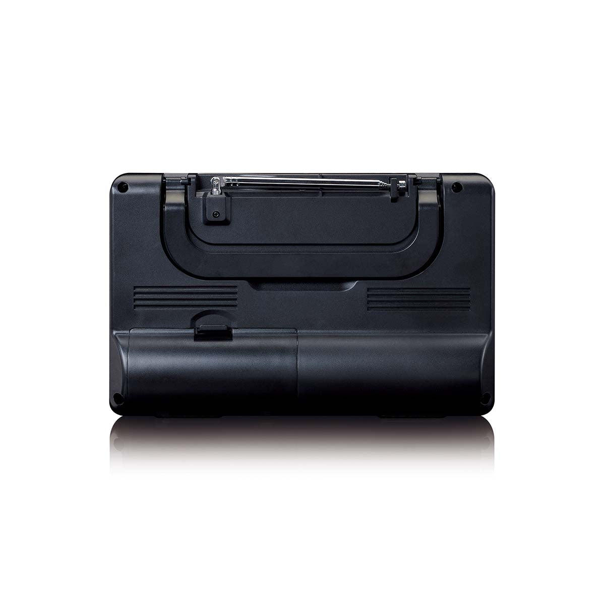 MPR-035BK Kompaktes tragbares FM Radio mit LCD Bildschirm Schwarz