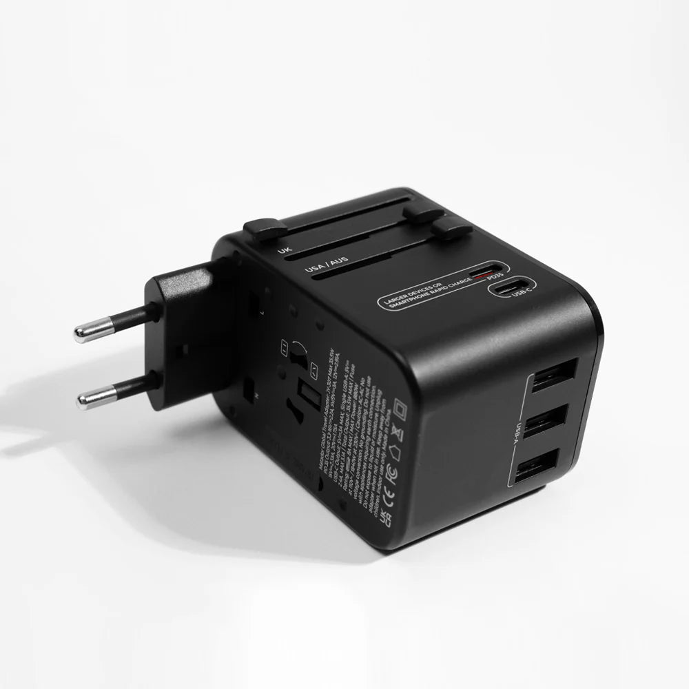Matador - Reiseadapter für über 170 Länder mit USB-C PD 35W - Global Travel Adapter (black)