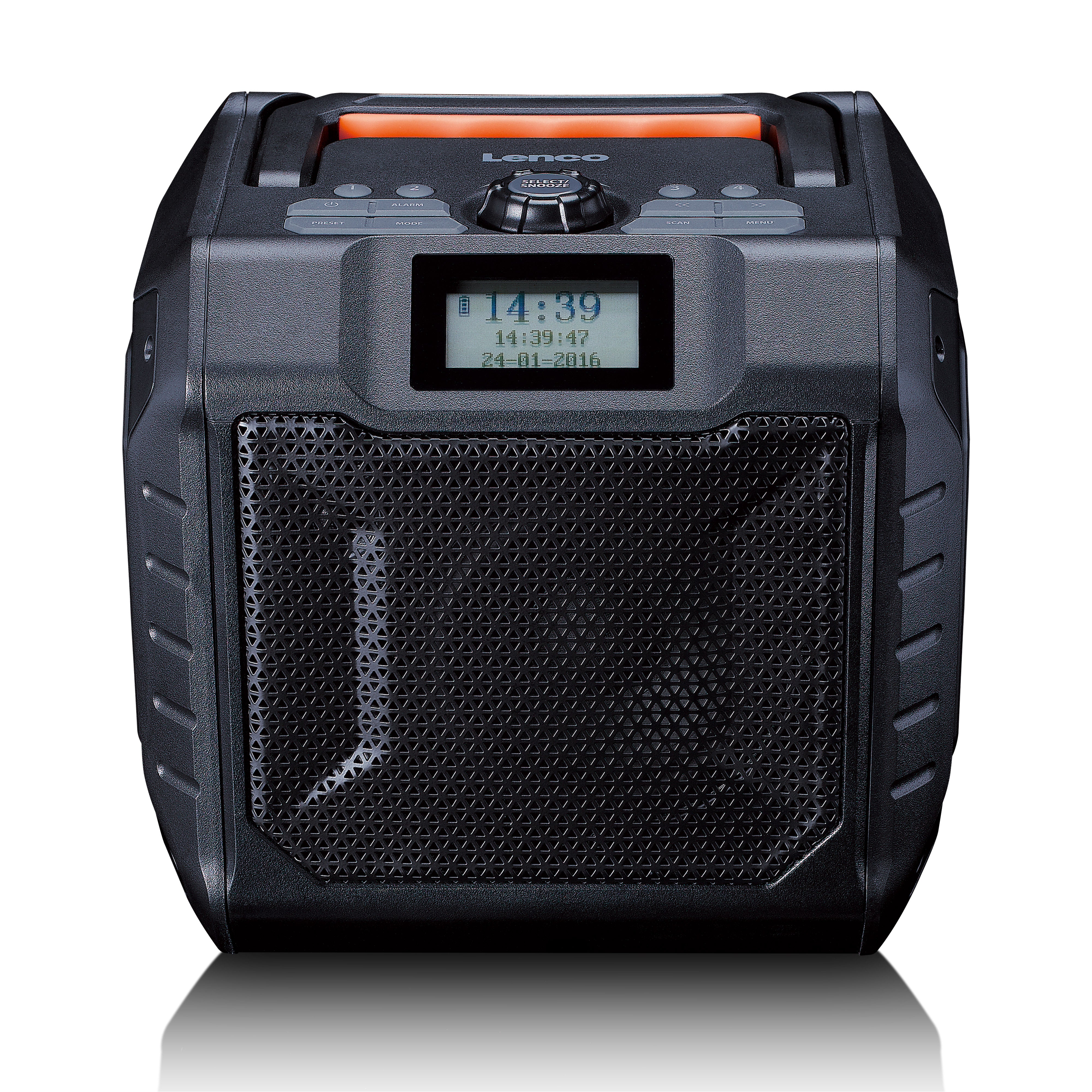 Leistungsstarkes tragbares DAB+/FM-Radio für den Außenbereich mit Bluetooth® IPX5 wasserdicht Grau