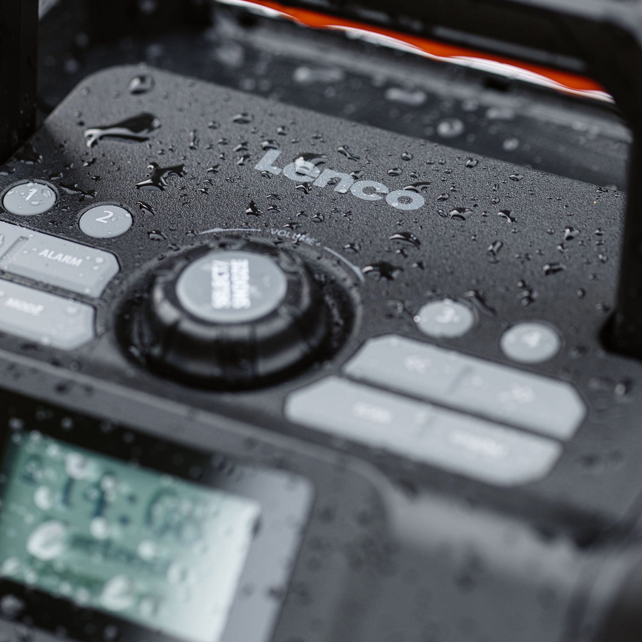 Leistungsstarkes tragbares DAB+/FM-Radio für den Außenbereich mit Bluetooth® IPX5 wasserdicht Grau