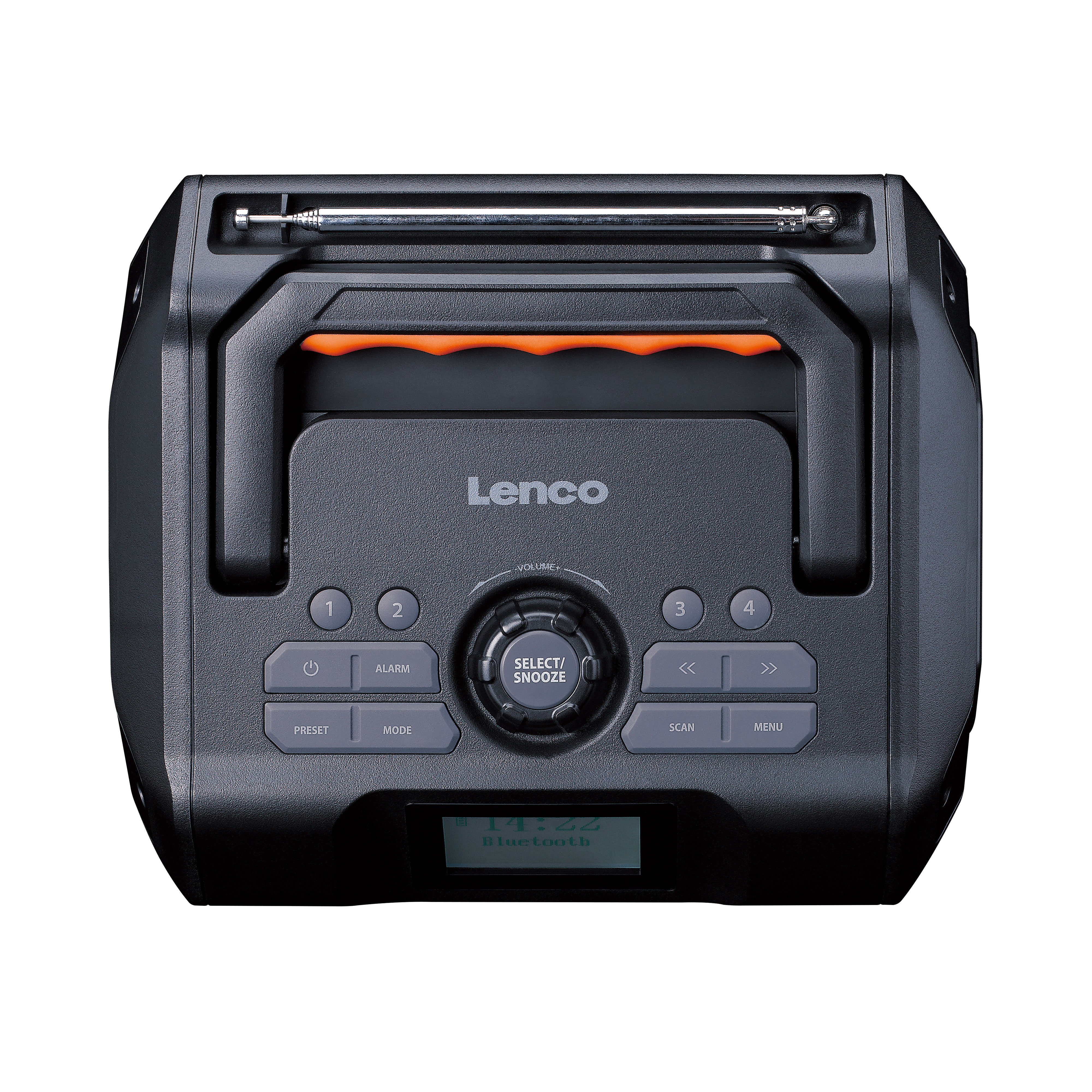 Leistungsstarkes tragbares DAB+/FM-Radio für den Außenbereich mit Bluetooth® IPX5 wasserdicht Grau