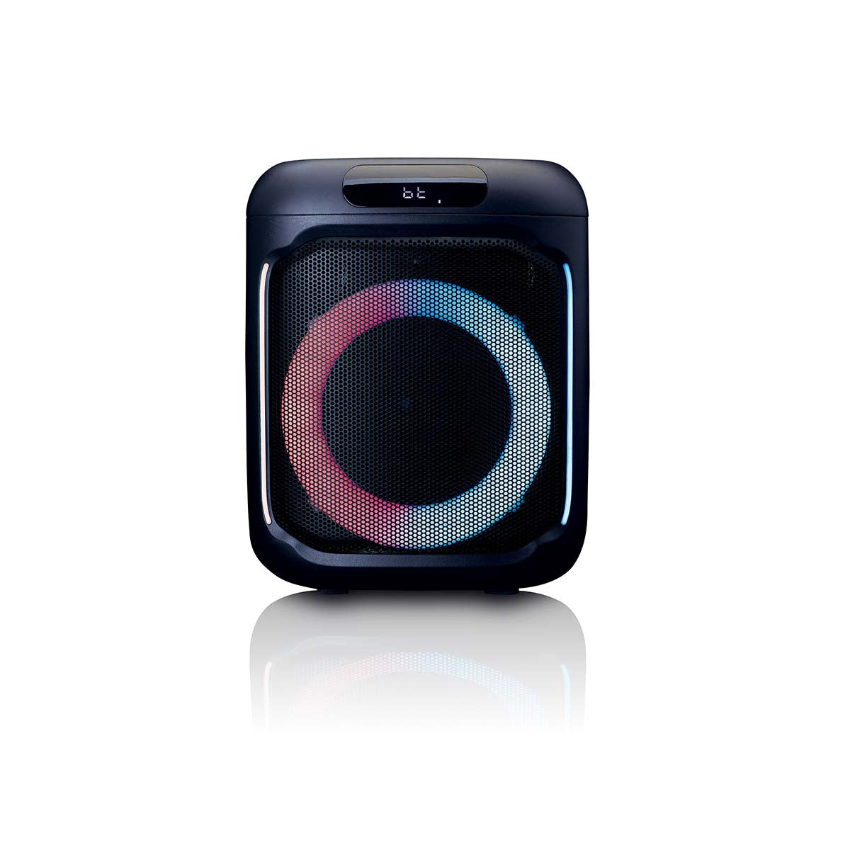 Kompakter IPX4 Bluetooth® Party-Lautsprecher mit drahtlosem Mikrofon