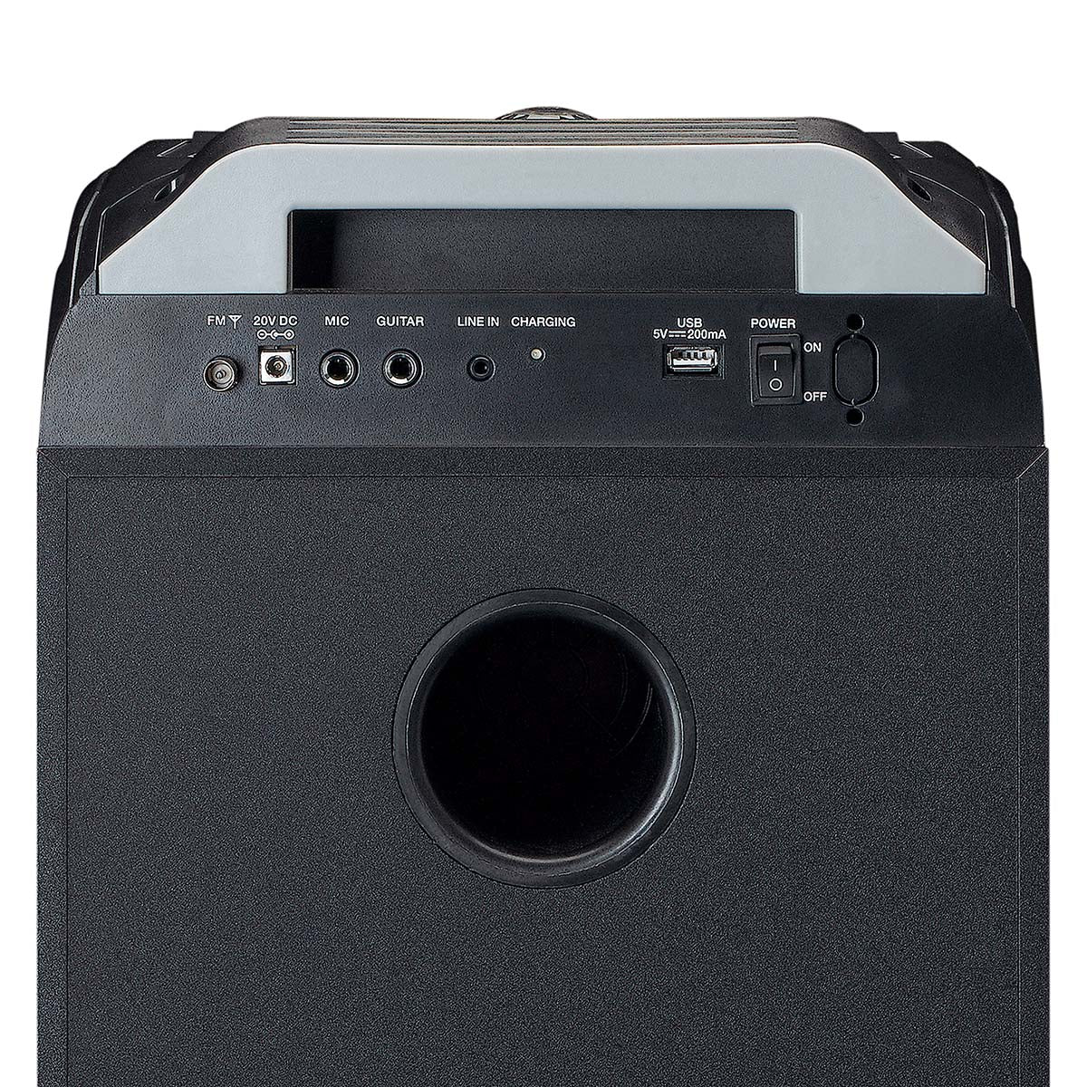 PA mit voller LED-Frontbeleuchtung und Discokugel