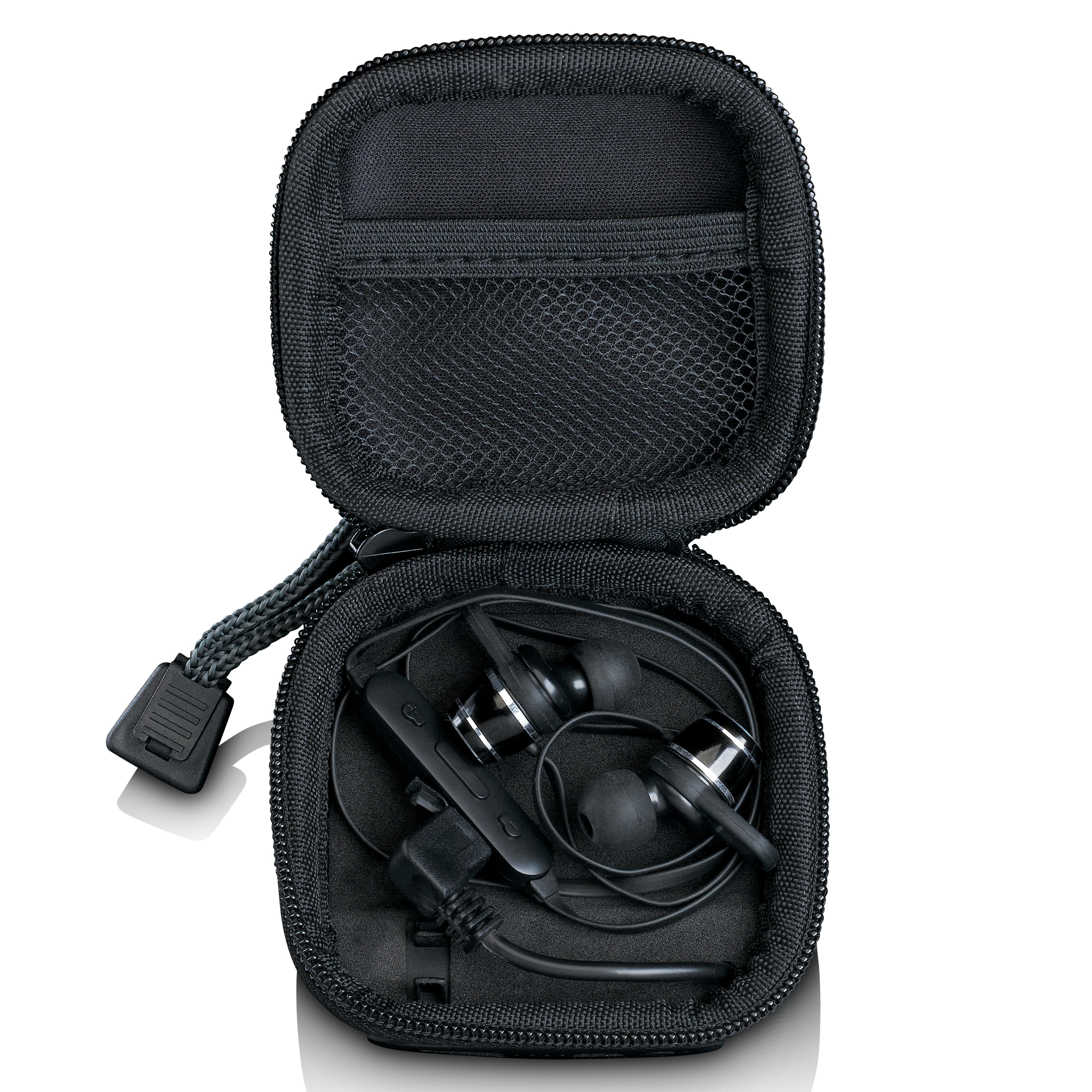 Tasche mit integrierter Powerbank Grau