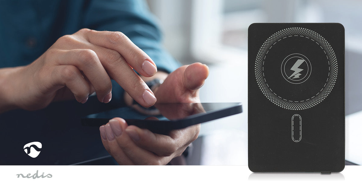 powerbank | 5000 mAh | kabelloses Laden | 1.67 / 2.22 / 3.0 A | Anzahl der Ausgänge: 1 | Ausgangsanschluss: 1x USB-C™ | Eingangsverbindung: 1x USB-C™ | PD3.0 20W | Lithium-Polymer