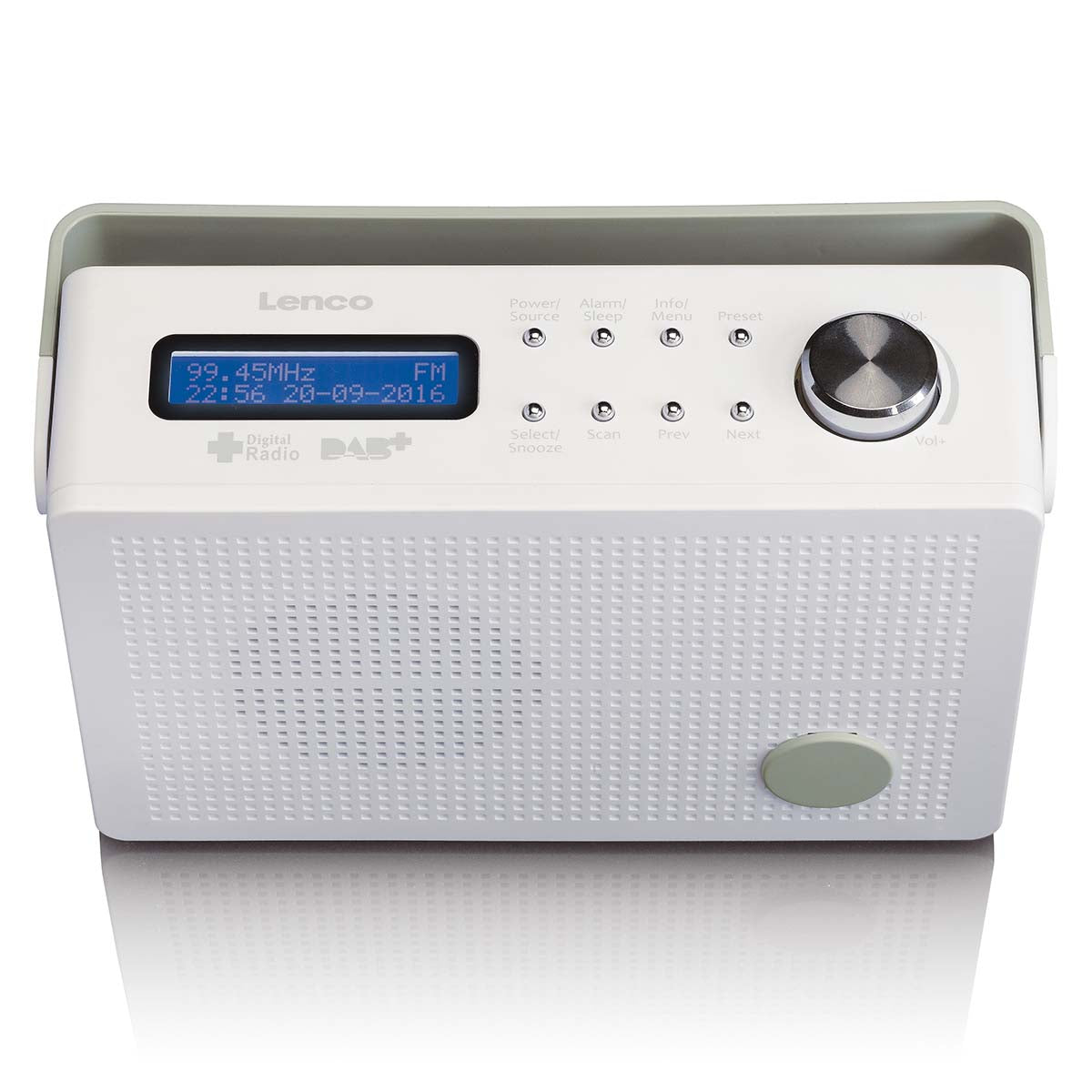 Tragbares DAB+/FM-Radio mit Weckfunktion Weiß