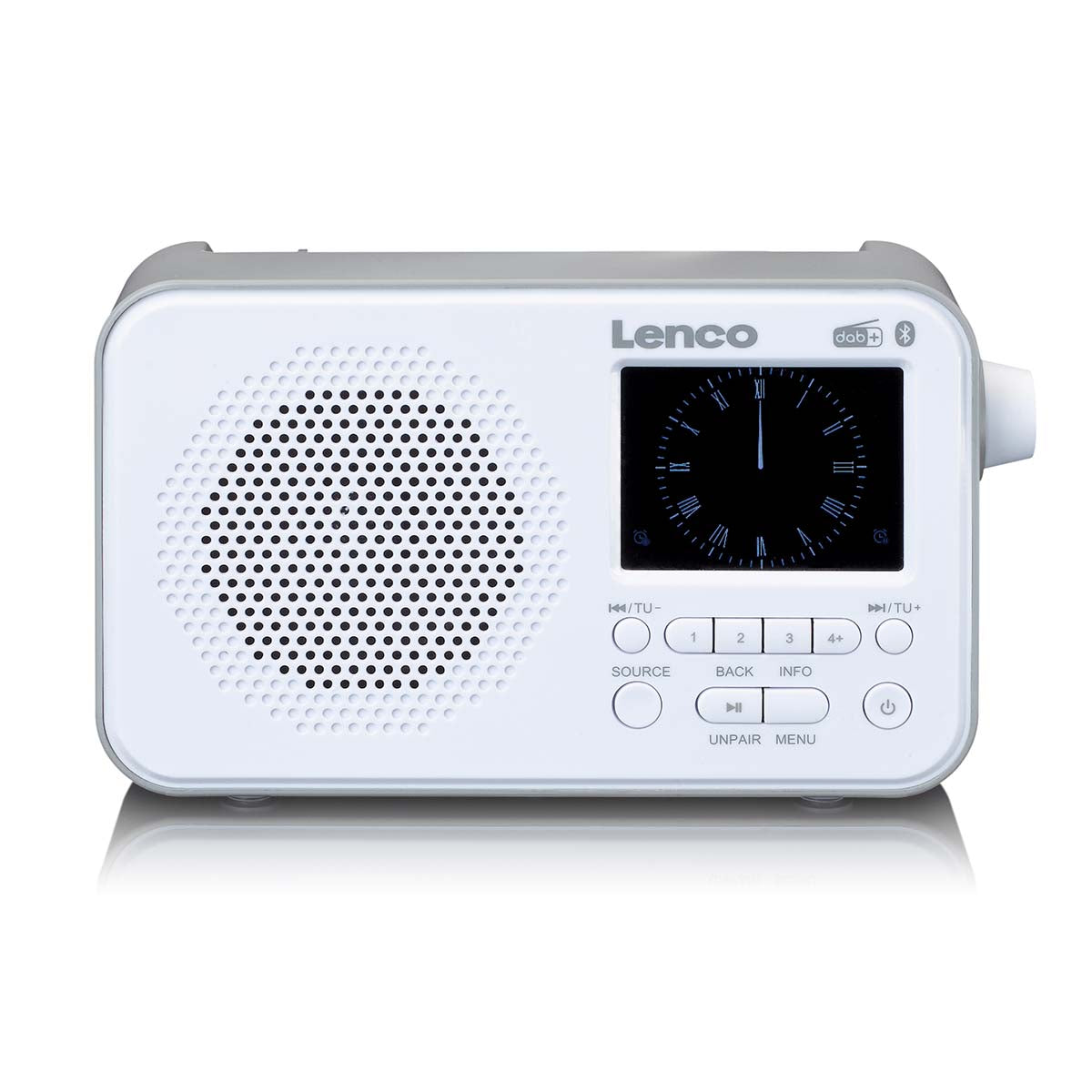 Tragbares DAB+ FM-Radio mit Bluetooth® 2,4" TFT-Display Weiß