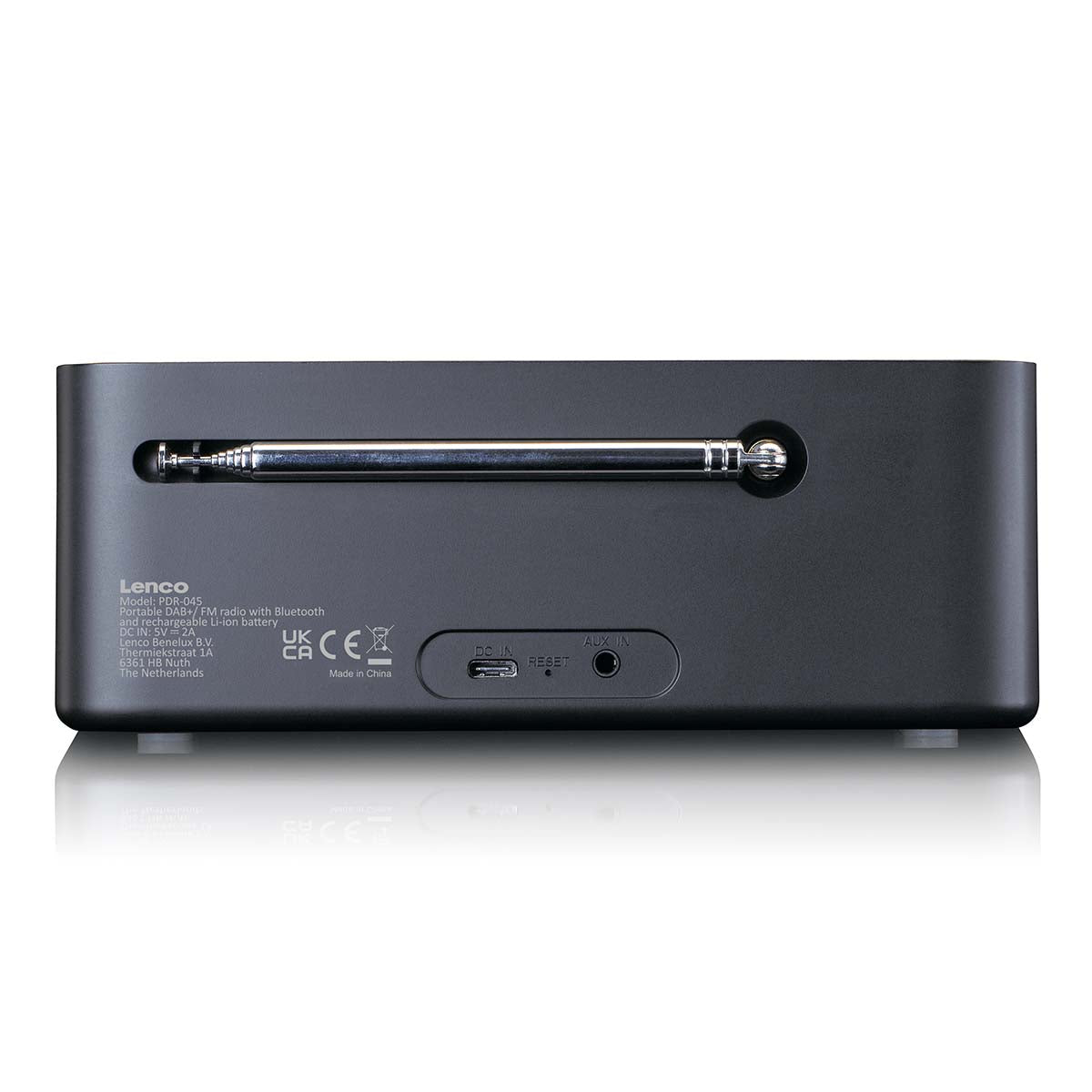 DAB/FM mit 2,4"-Farbdisplay Bluetooth®-Akku Schwarz
