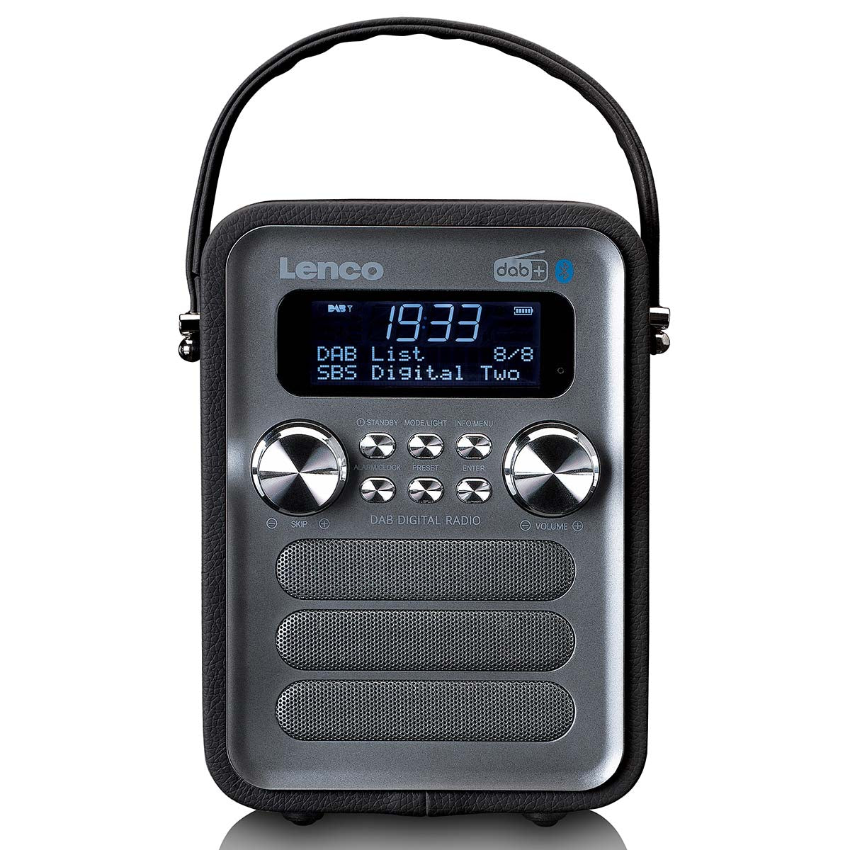 Tragbares DAB+ FM Radio mit Bluetooth® und AUX-Eingang, wiederaufladbare Batterie Schwarz