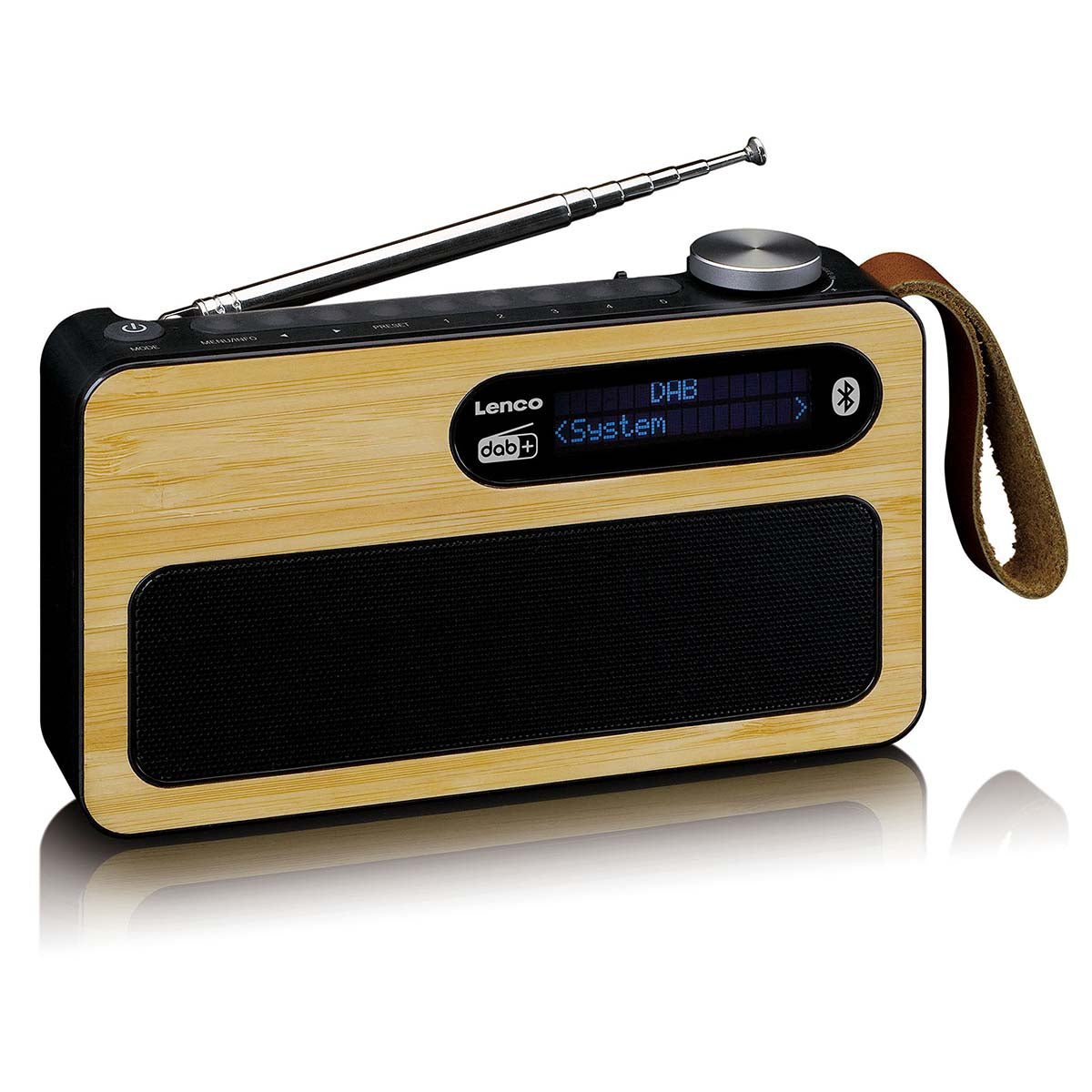 Tragbares DAB+/ FM-Radio mit Bluetooth® Bamboo Schwarz