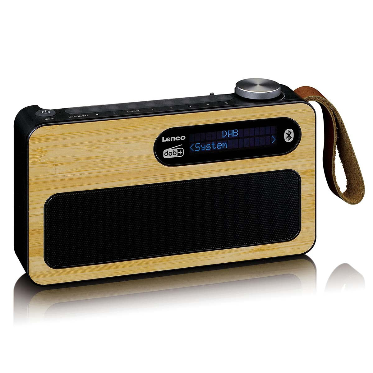 Tragbares DAB+/ FM-Radio mit Bluetooth® Bamboo Schwarz