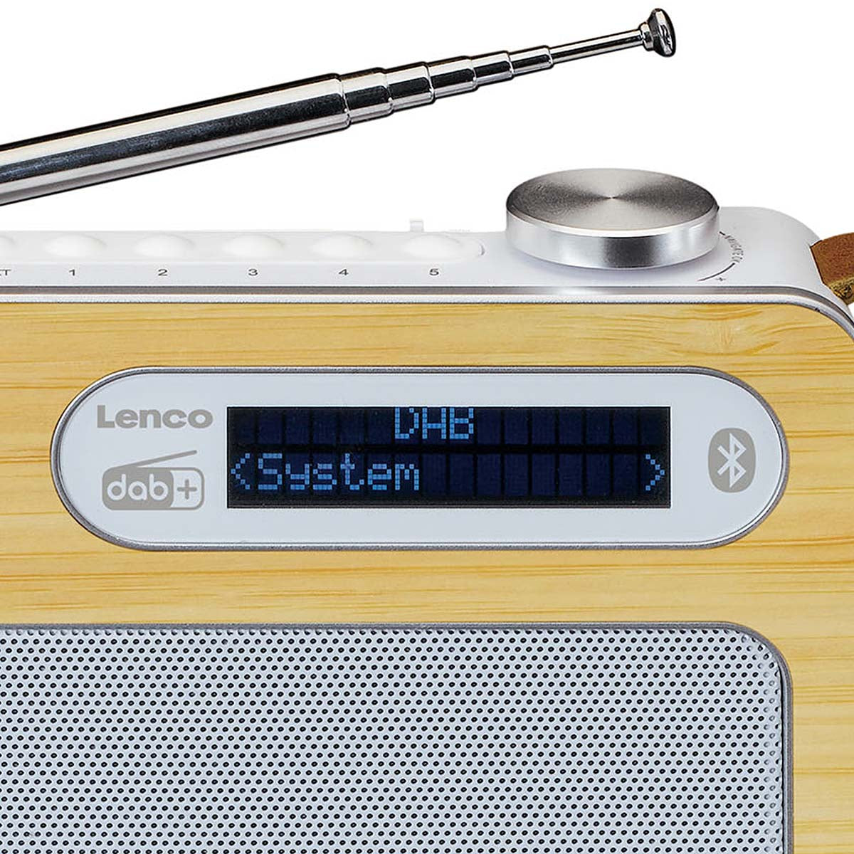 Tragbares DAB+/ FM-Radio mit Bluetooth® Bamboo Weiß