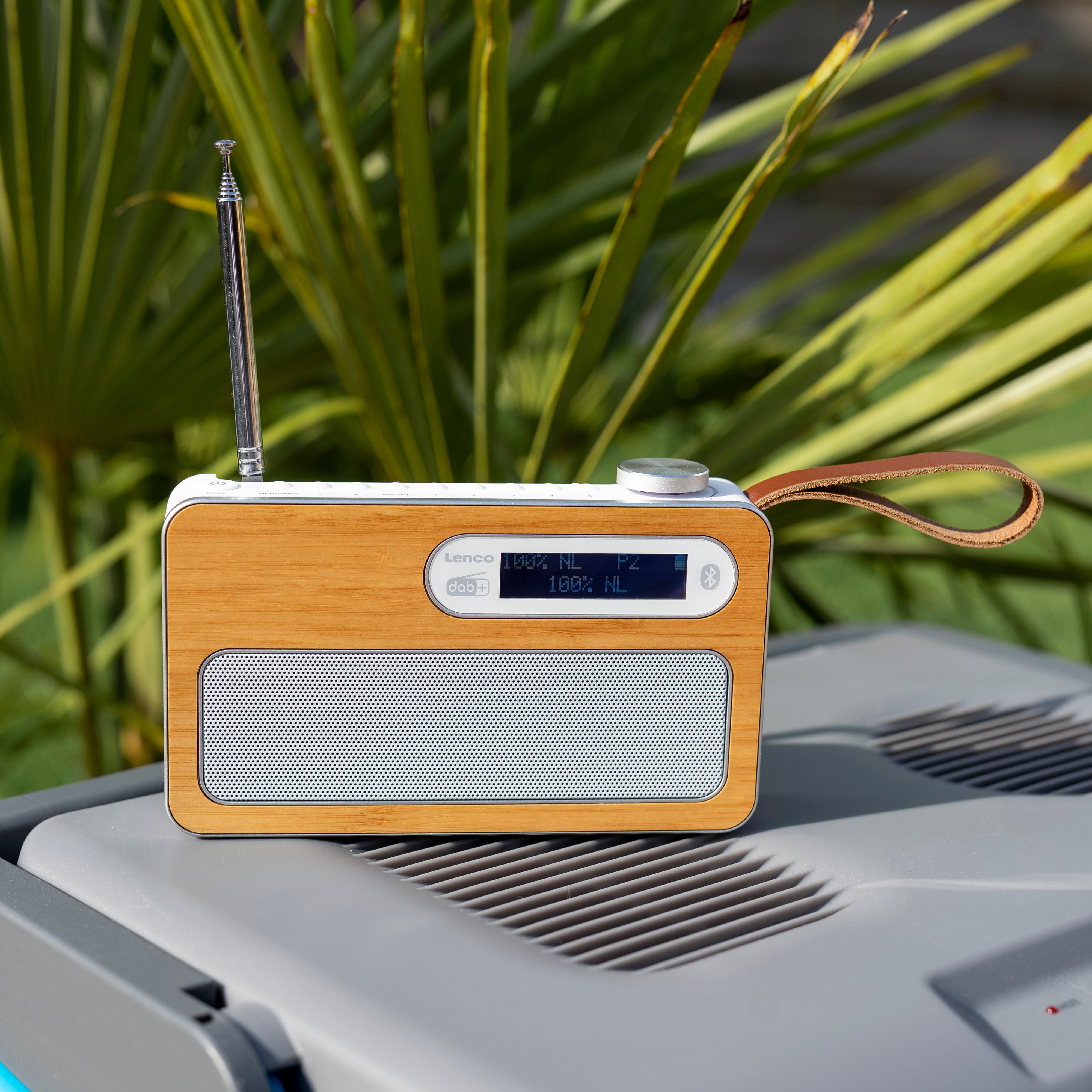 Tragbares DAB+/ FM-Radio mit Bluetooth® Bamboo Weiß
