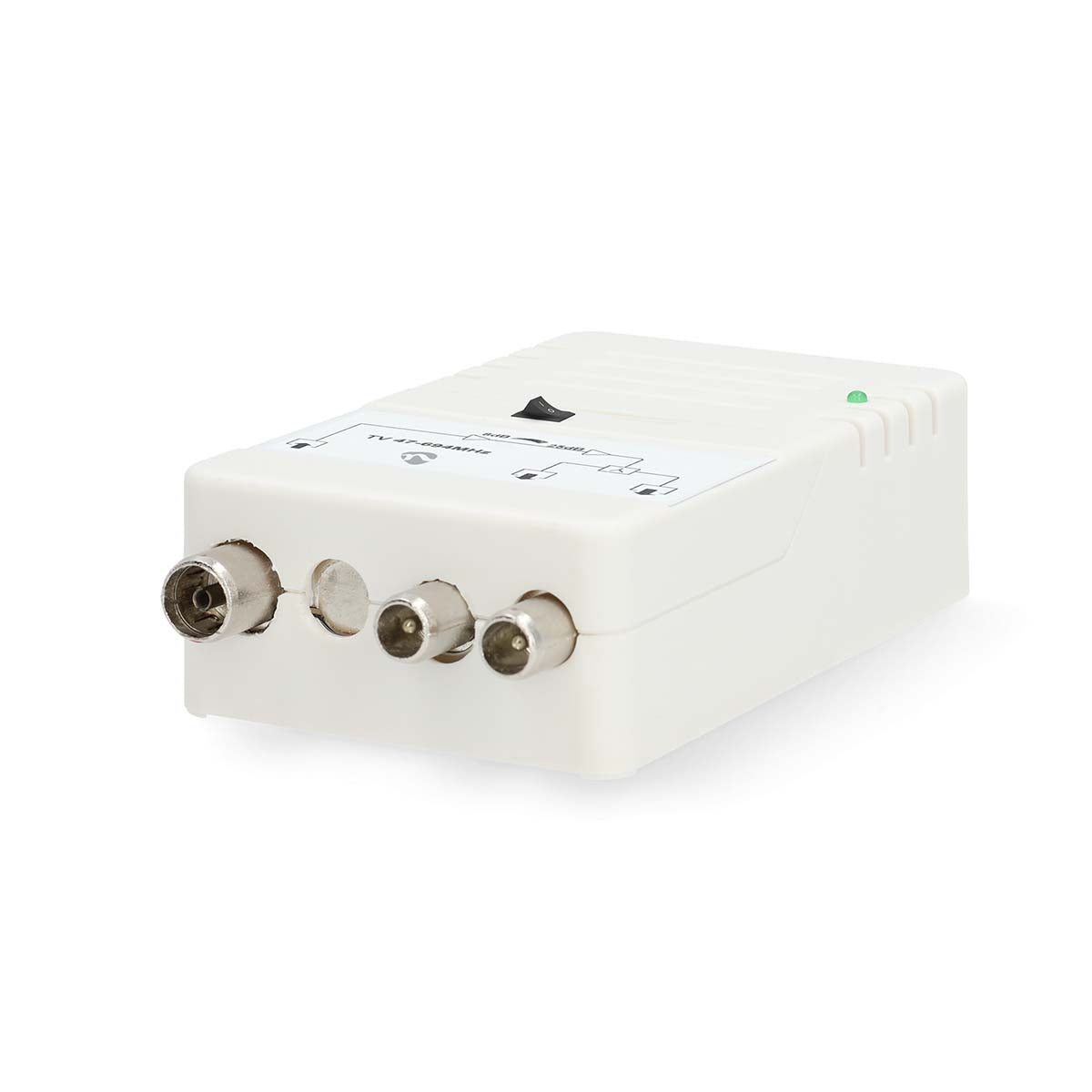 CATV-Verstärker | Verstärkung dBi (bei Antennenkabel): 25 dB | 47 - 694 MHz | Anzahl der Ausgänge: 2 | Verstärkungsregelung | Weiss
