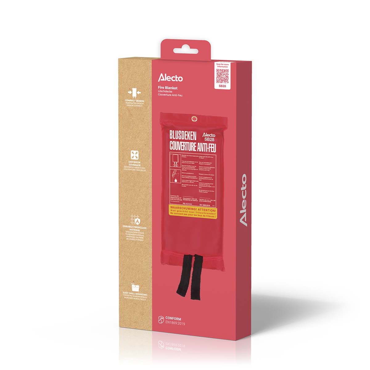 Fire blanket 120 x 180 cm