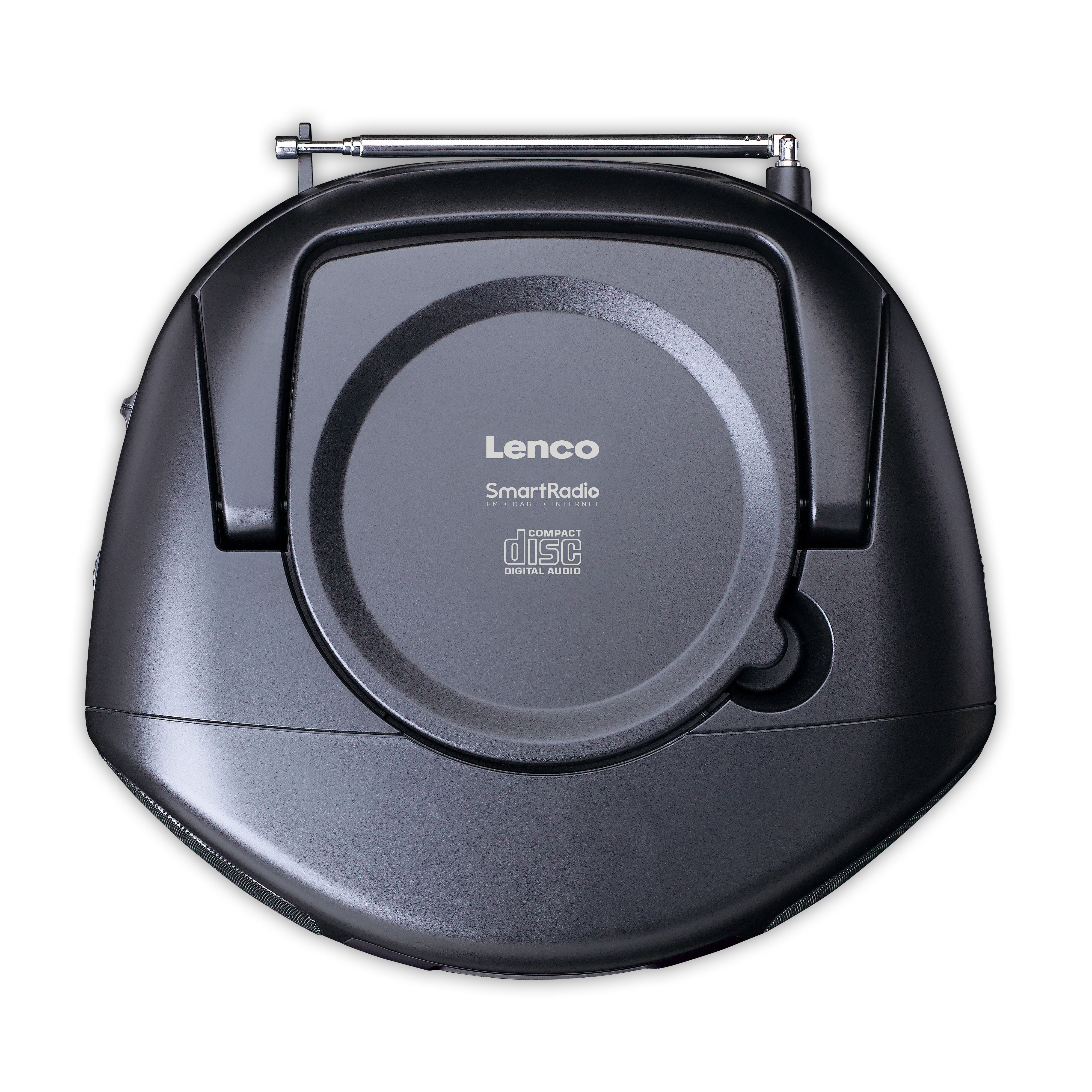 Tragbares Internetradio mit DAB+/FM, Bluetooth®, CD-Player und großem LCD-Farbdisplay Schwarz