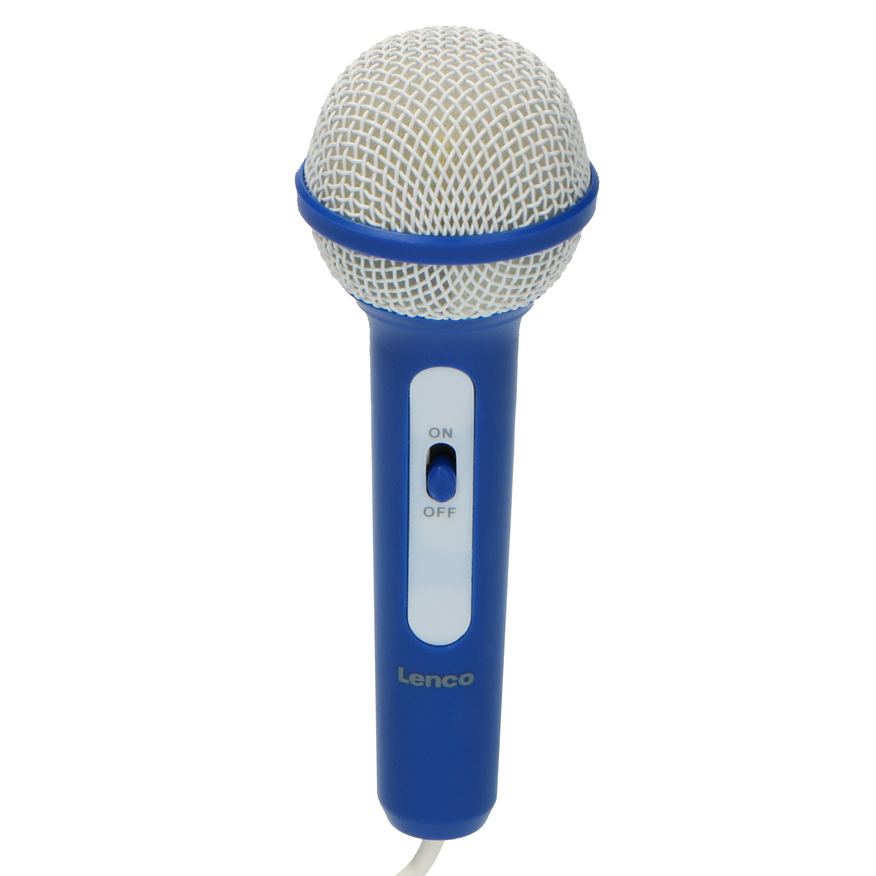 Tragbares FM Radio CD/MP3/USB Mikrofon & Lichteffekte Blau