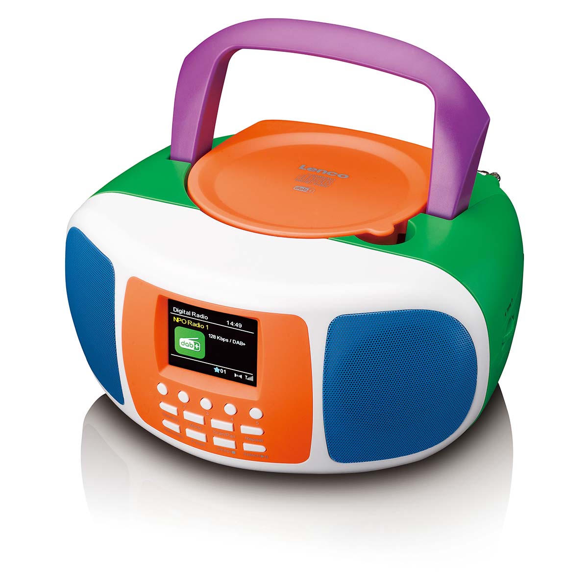 Tragbares DAB+/FM-Radio mit Bluetooth®, CD-Player und großem LCD-Farbdisplay