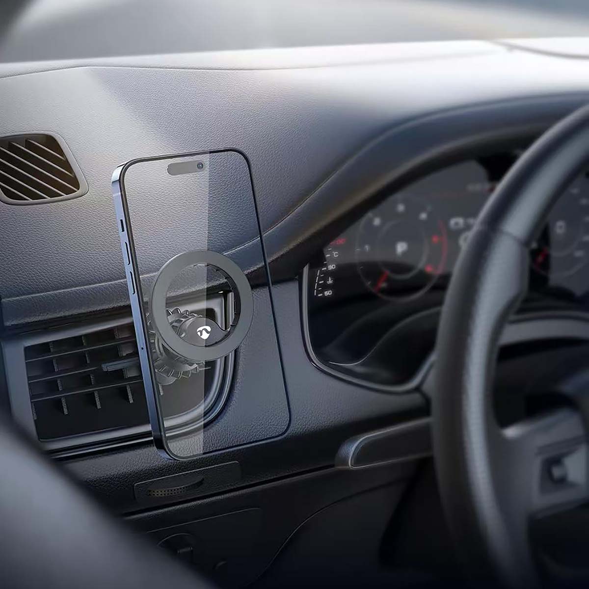 Kfz- Smartphonehalterung | Magnetisch | Gebläse | Universal | Verstellbarer Winkel