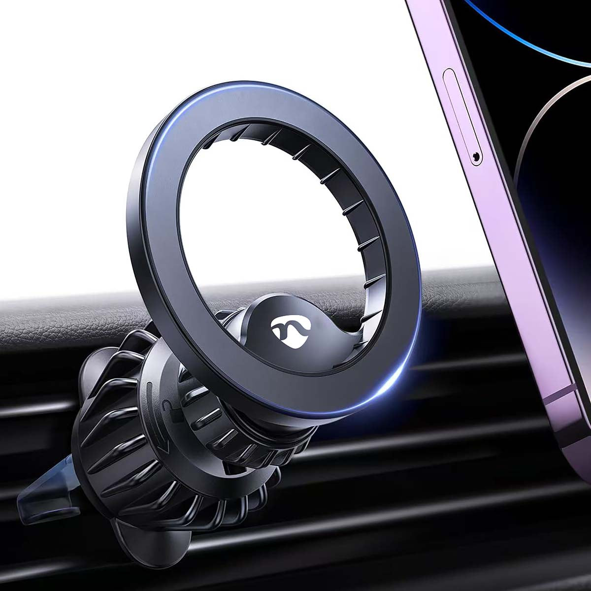 Kfz- Smartphonehalterung | Magnetisch | Gebläse | Universal | Verstellbarer Winkel