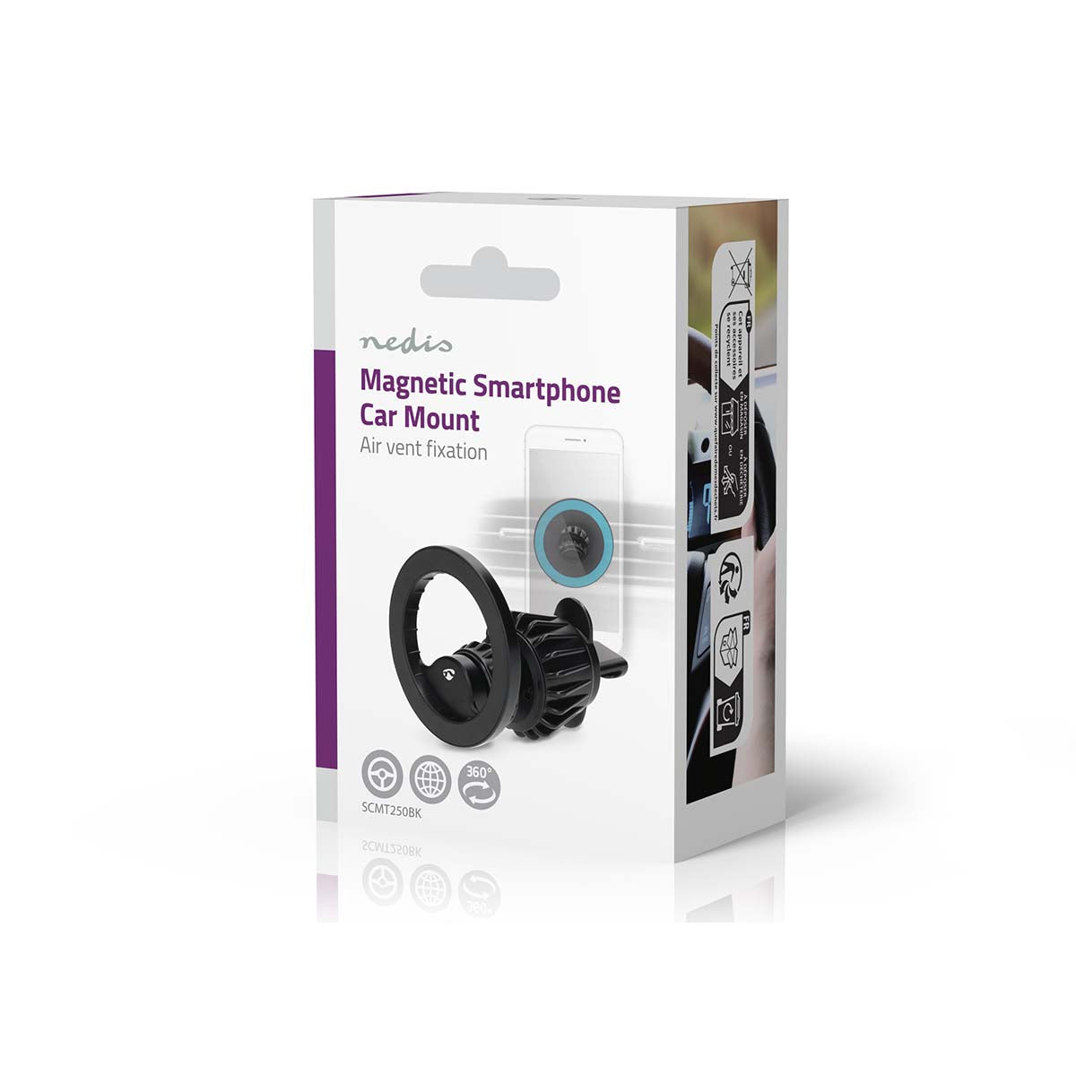 Kfz- Smartphonehalterung | Magnetisch | Gebläse | Universal | Verstellbarer Winkel