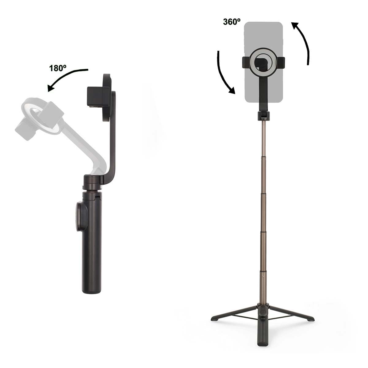Bluetooth selfie Stick | Bluetooth® version: 5.0 | Maximale Bildschirmgröße: 7 " | Gefaltete Länge: 17 cm | Ungefalteten Länge: 61 cm | max. Gewichtskapazität: 1000 g | Batteriebetrieben