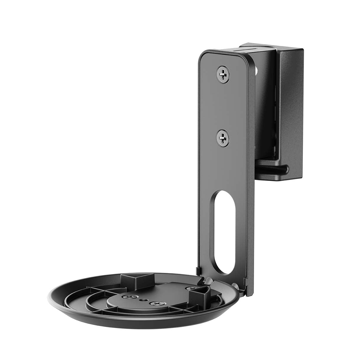Lautsprecherhalter | Kompatibel mit: Sonos® Era100 | Wand | 3 kg | Drehgelenk / Neigung | kippbar | drehbar | ABS / Metall | Schwarz