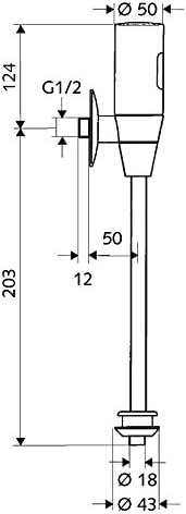 SCHELL Infrarot-Urinal-Spülarmatur , Urinal-Spüler SCHELLTRONIC