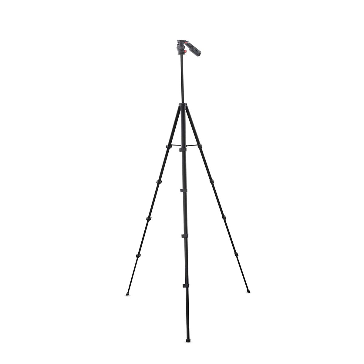 Stativ | Maximale Belastbarkeit: 3 kg | Min. arbeitshöhe: 41.5 cm | Max. Arbeitshöhe: 160 cm | 5 Segmente | Pan & Tilt | Tragetasche enthalten | ABS / Aluminium | Schwarz