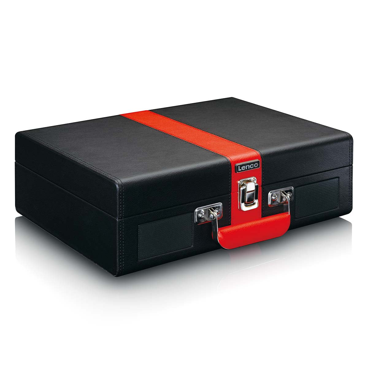 Record Player with Bluetooth® reception and built in speakers Black / Red