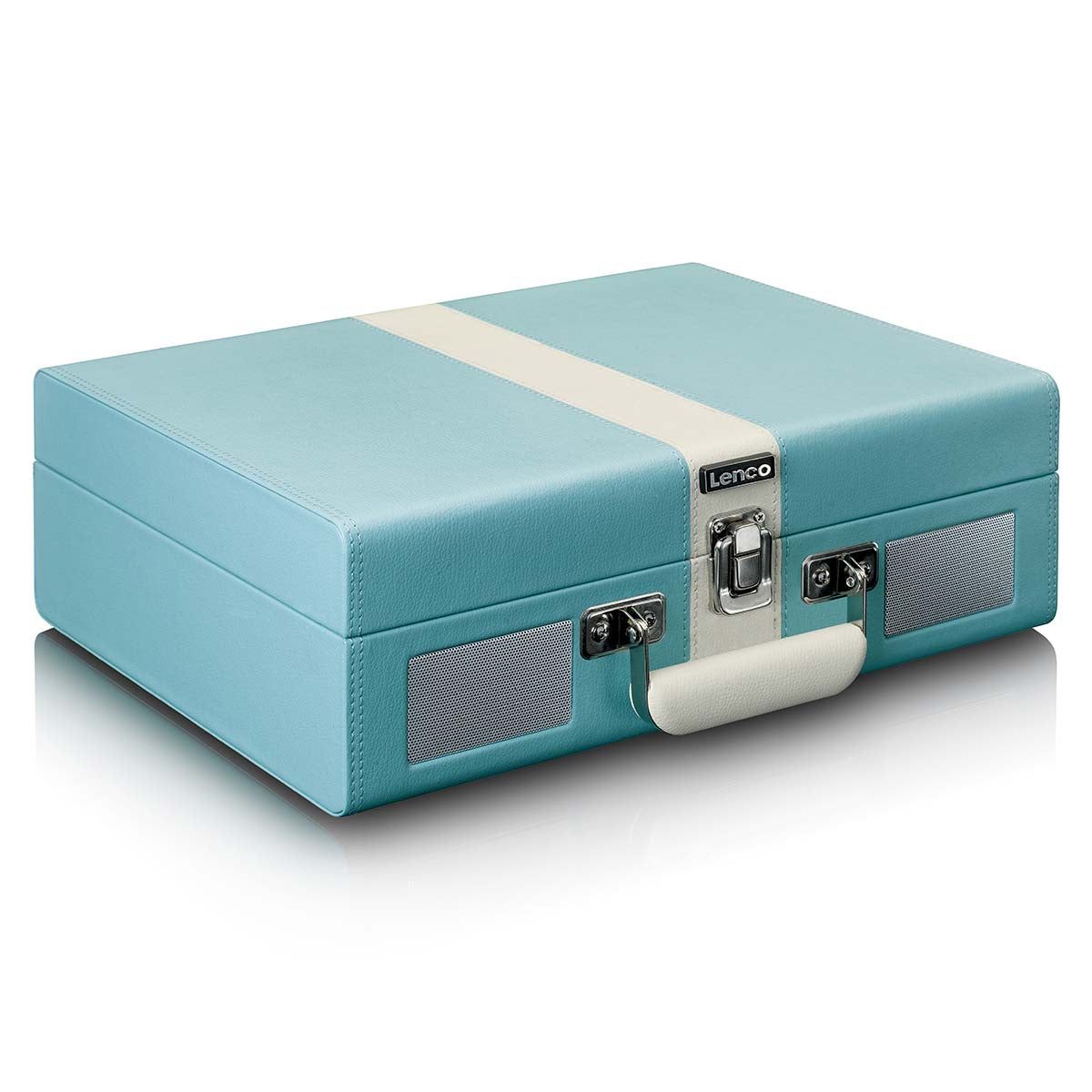 Record Player with Bluetooth® reception and built in speakers Blue / White