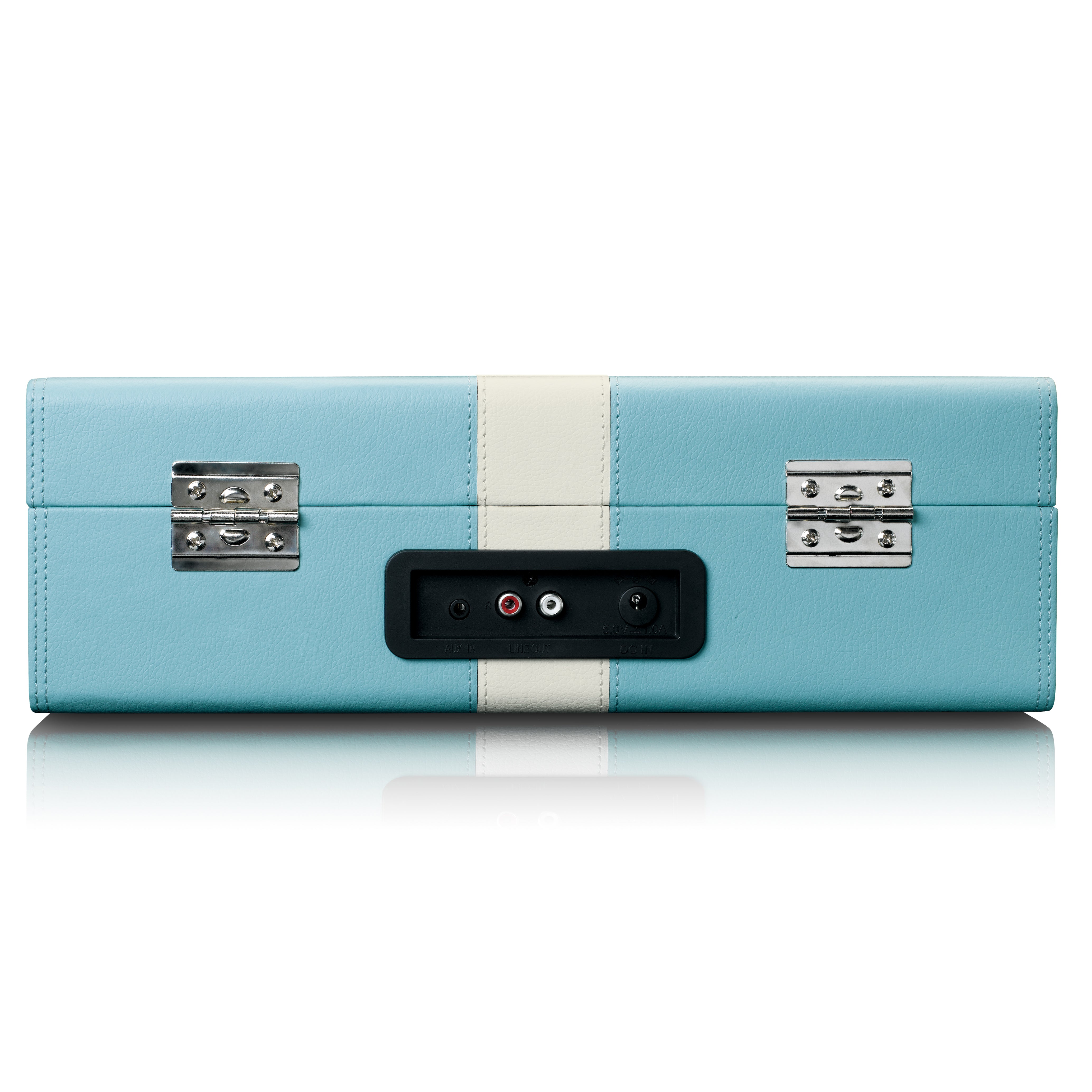 Plattenspieler mit Bluetooth®-Empfang und eingebauten Lautsprechern Blau/Weiß