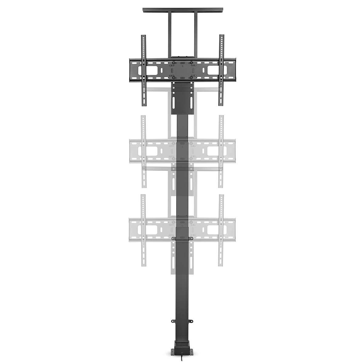 SmartLife Motorized TV Lift | 37 - 80 " | Maximum supported screen weight: 60 kg | Built-in Cabinet Design | Lift range: 79 - 184 cm | Remote controlled | ABS / Steel | Black