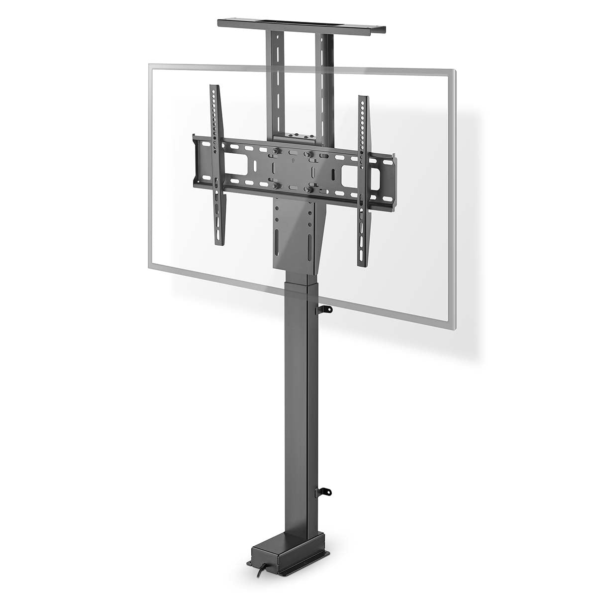 SmartLife Motorized TV Lift | 37 - 80 " | Maximum supported screen weight: 60 kg | Built-in Cabinet Design | Lift range: 79 - 184 cm | Remote controlled | ABS / Steel | Black