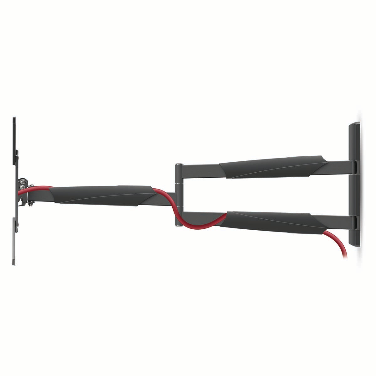 Vollbewegliche-TV-Wandhalterung | 13 - 86 " | maximal unterstützes Bildschirmgewicht: 60 kg | kippbar | drehbar | Minimaler Wandabstand: 70 mm | Maximaler Wandabstand: 1020 mm | 3 Drehpunkt(e) | ABS / Stahl | Schwarz