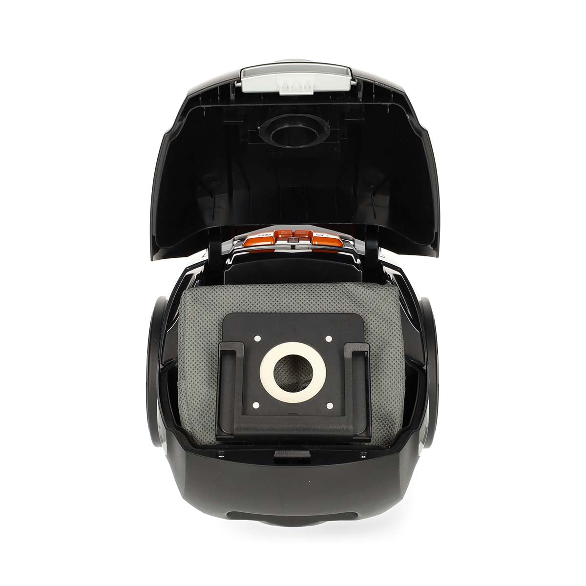 Staubsauger mit Beutel | Mit Beutel | 700 W | Staubkapazität: 2.0 l | Kombi-Bürste | Aktionsradius: 7.50 m | Hepa 12 | Orange / Schwarz