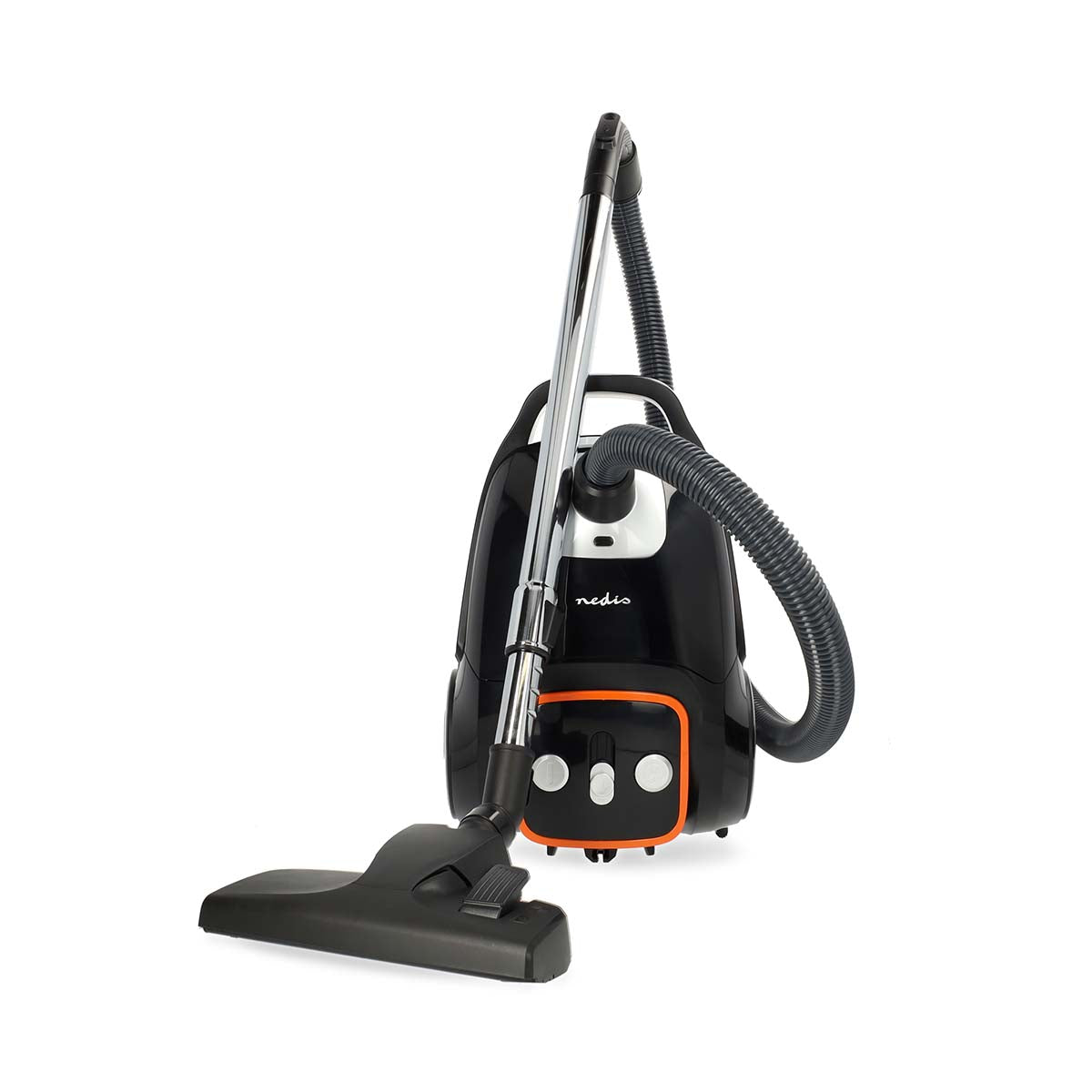 Staubsauger mit Beutel | Mit Beutel | 700 W | Staubkapazität: 3.0 l | Kombi-Bürste | Aktionsradius: 9.00 m | Steuerung Staubsauger | Hepa 13 | Anthrazit / Orange / Schwarz