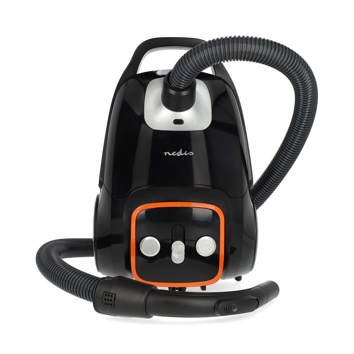 Staubsauger mit Beutel | Mit Beutel | 700 W | Staubkapazität: 3.0 l | Kombi-Bürste | Aktionsradius: 9.00 m | Steuerung Staubsauger | Hepa 13 | Anthrazit / Orange / Schwarz